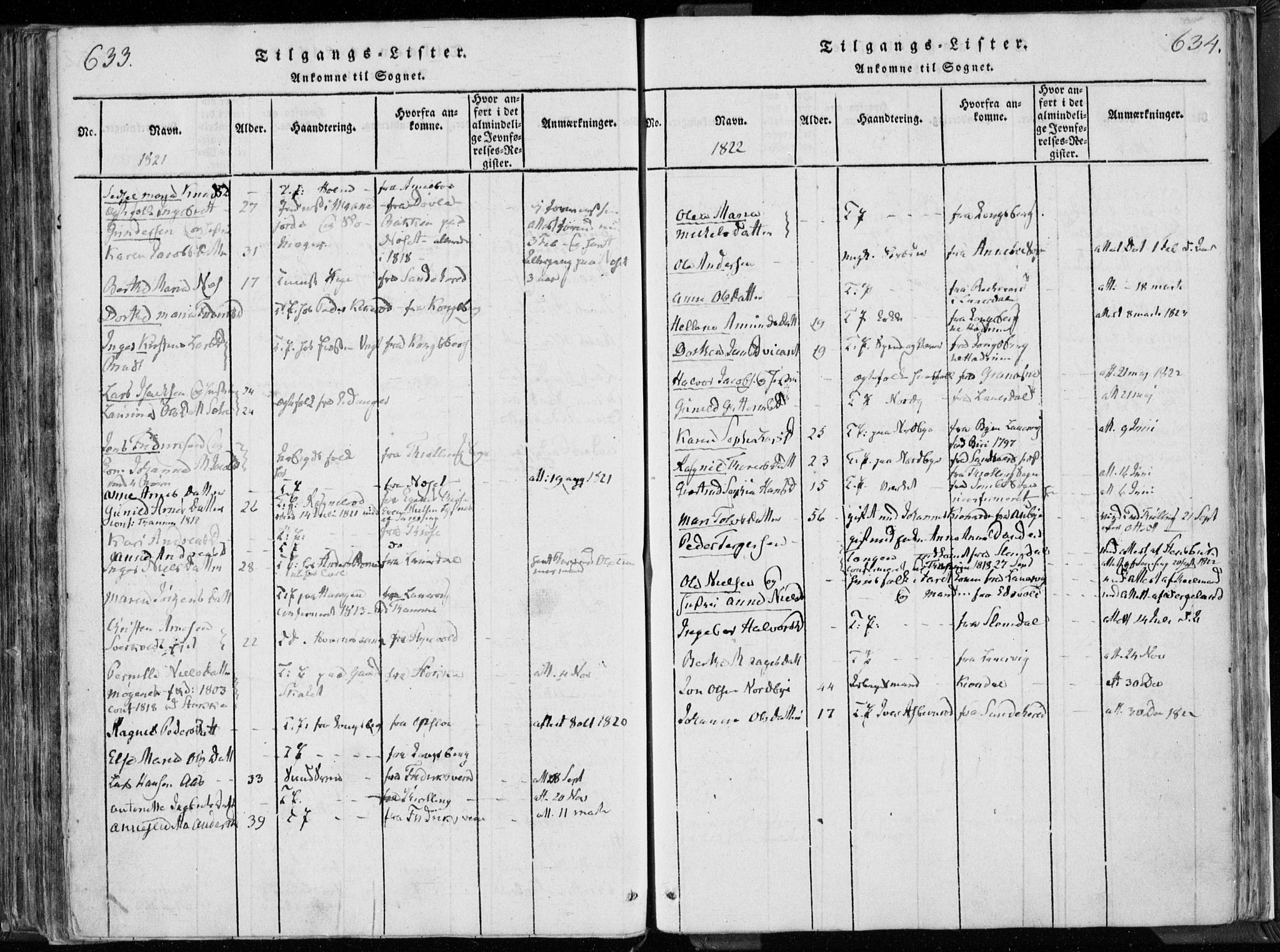 Hedrum kirkebøker, AV/SAKO-A-344/F/Fa/L0004: Parish register (official) no. I 4, 1817-1835, p. 633-634