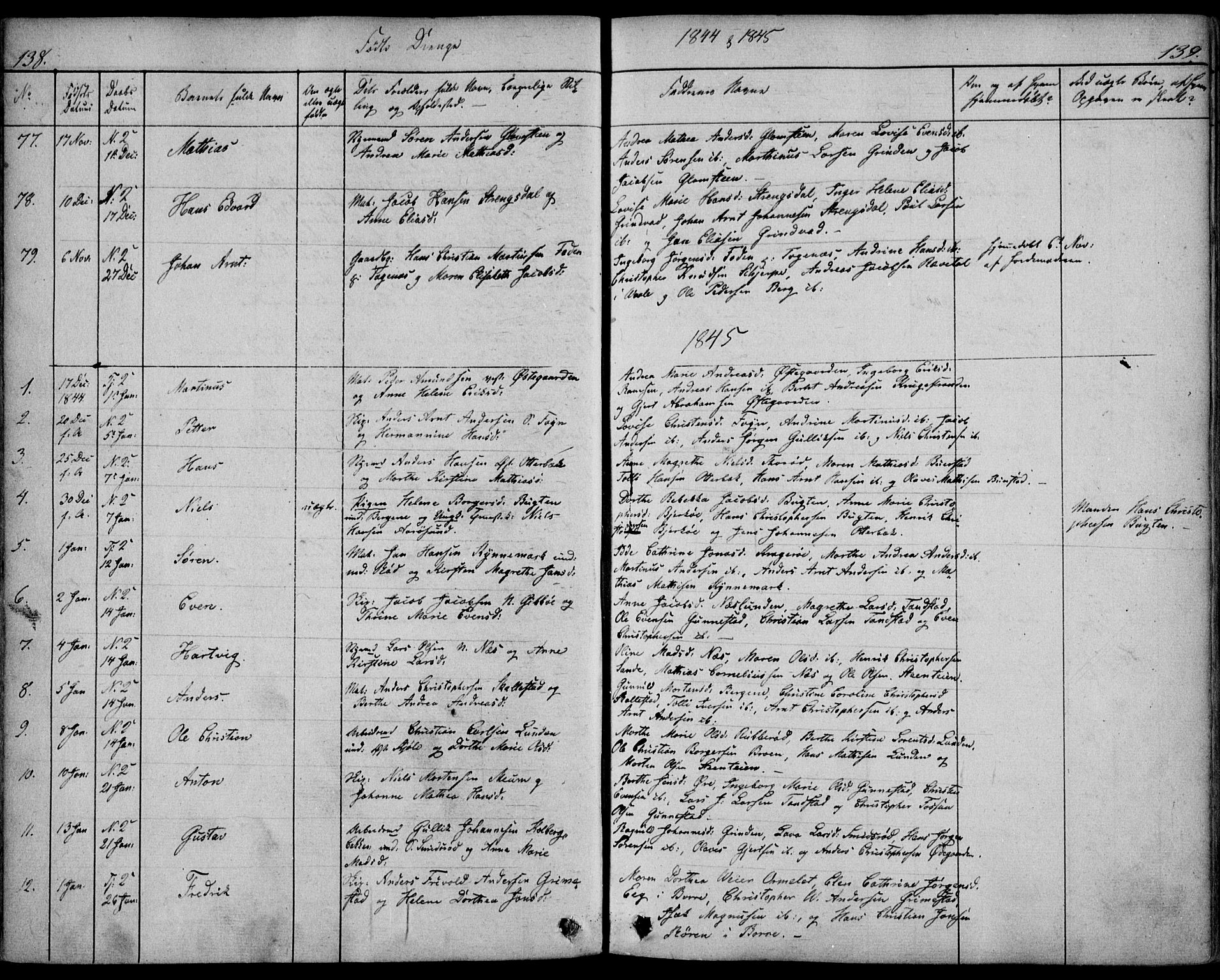 Nøtterøy kirkebøker, AV/SAKO-A-354/F/Fa/L0005: Parish register (official) no. I 5, 1839-1852, p. 138-139