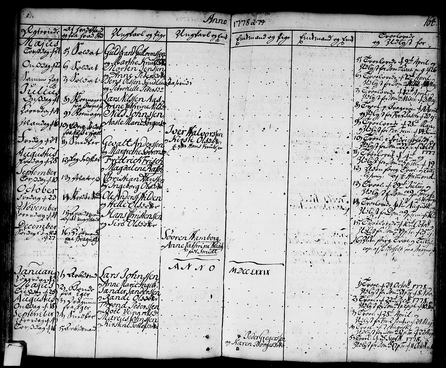 Strømsø kirkebøker, SAKO/A-246/F/Fa/L0009: Parish register (official) no. I 9, 1752-1791, p. 164