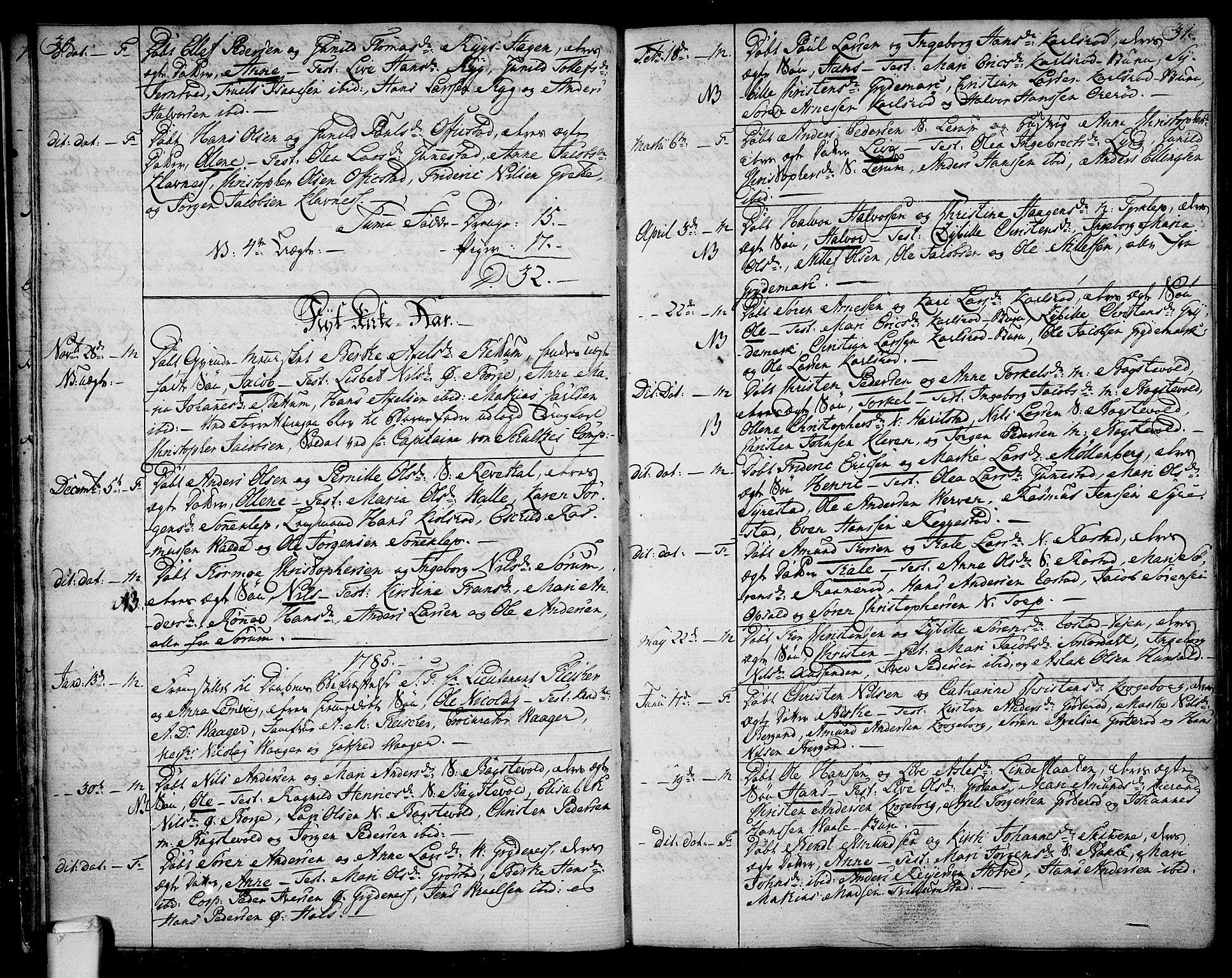 Våle kirkebøker, AV/SAKO-A-334/F/Fa/L0005: Parish register (official) no. I 5, 1773-1808, p. 30-31