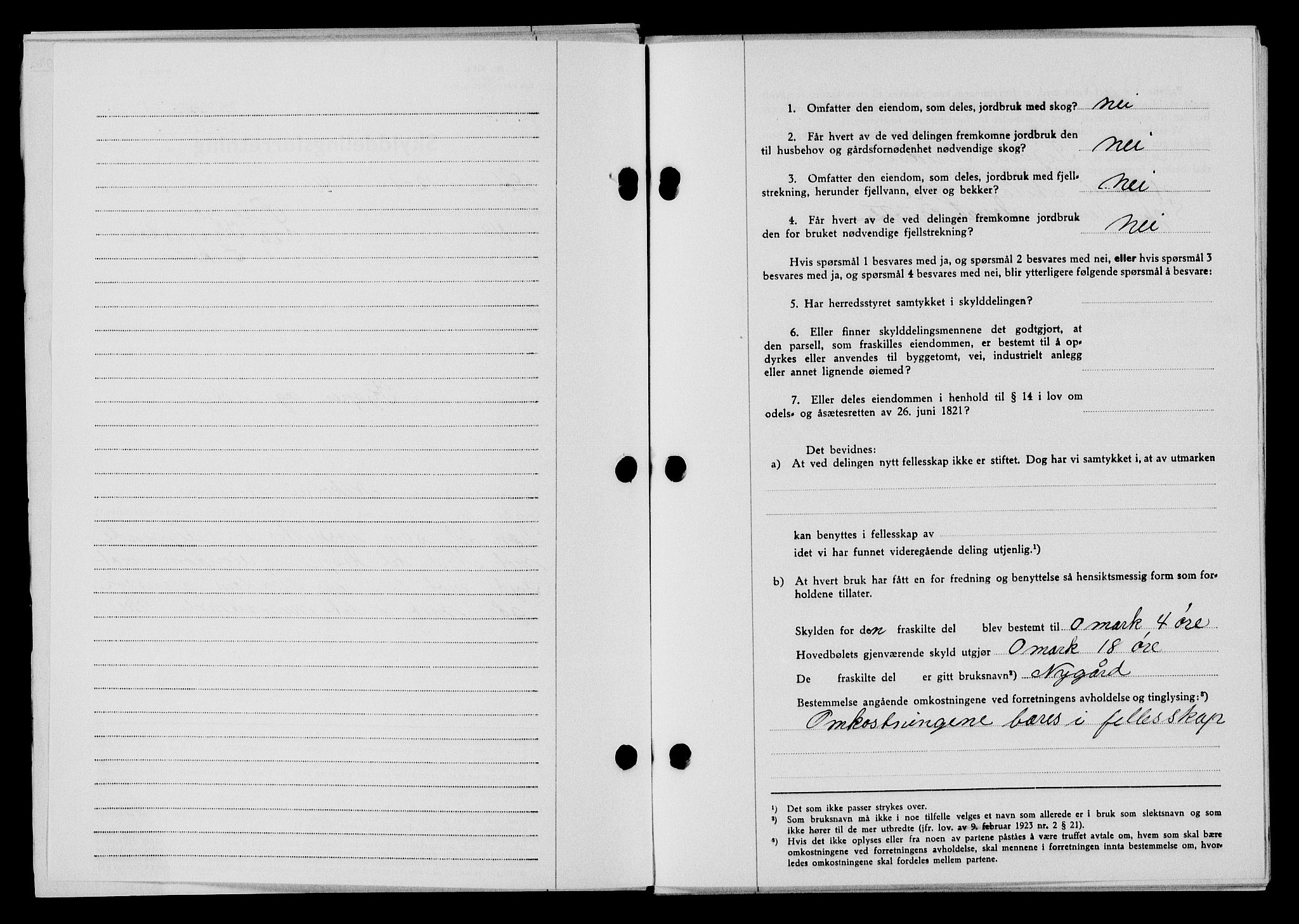 Flekkefjord sorenskriveri, SAK/1221-0001/G/Gb/Gba/L0060: Mortgage book no. A-8, 1945-1946, Diary no: : 91/1946
