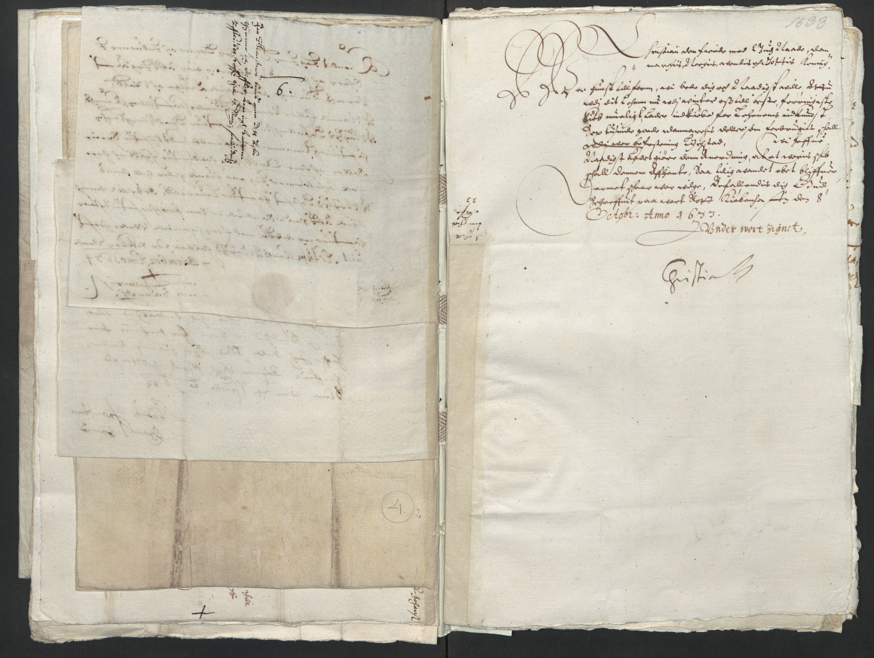 Rentekammeret inntil 1814, Reviderte regnskaper, Lensregnskaper, AV/RA-EA-5023/R/Rb/Rbp/L0016: Bratsberg len, 1632-1634