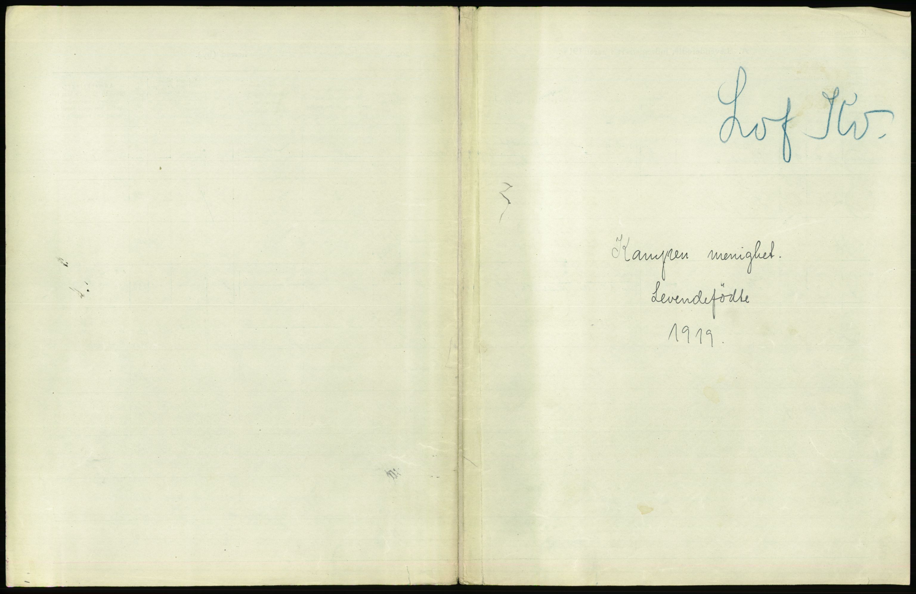 Statistisk sentralbyrå, Sosiodemografiske emner, Befolkning, RA/S-2228/D/Df/Dfb/Dfbi/L0008: Kristiania: Levendefødte menn og kvinner., 1919