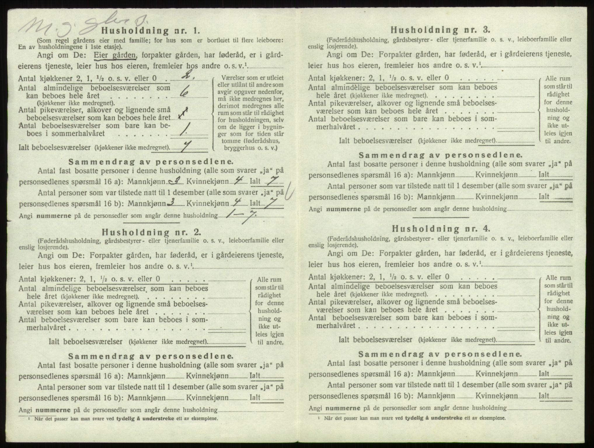 SAO, 1920 census for Skjeberg, 1920, p. 1145