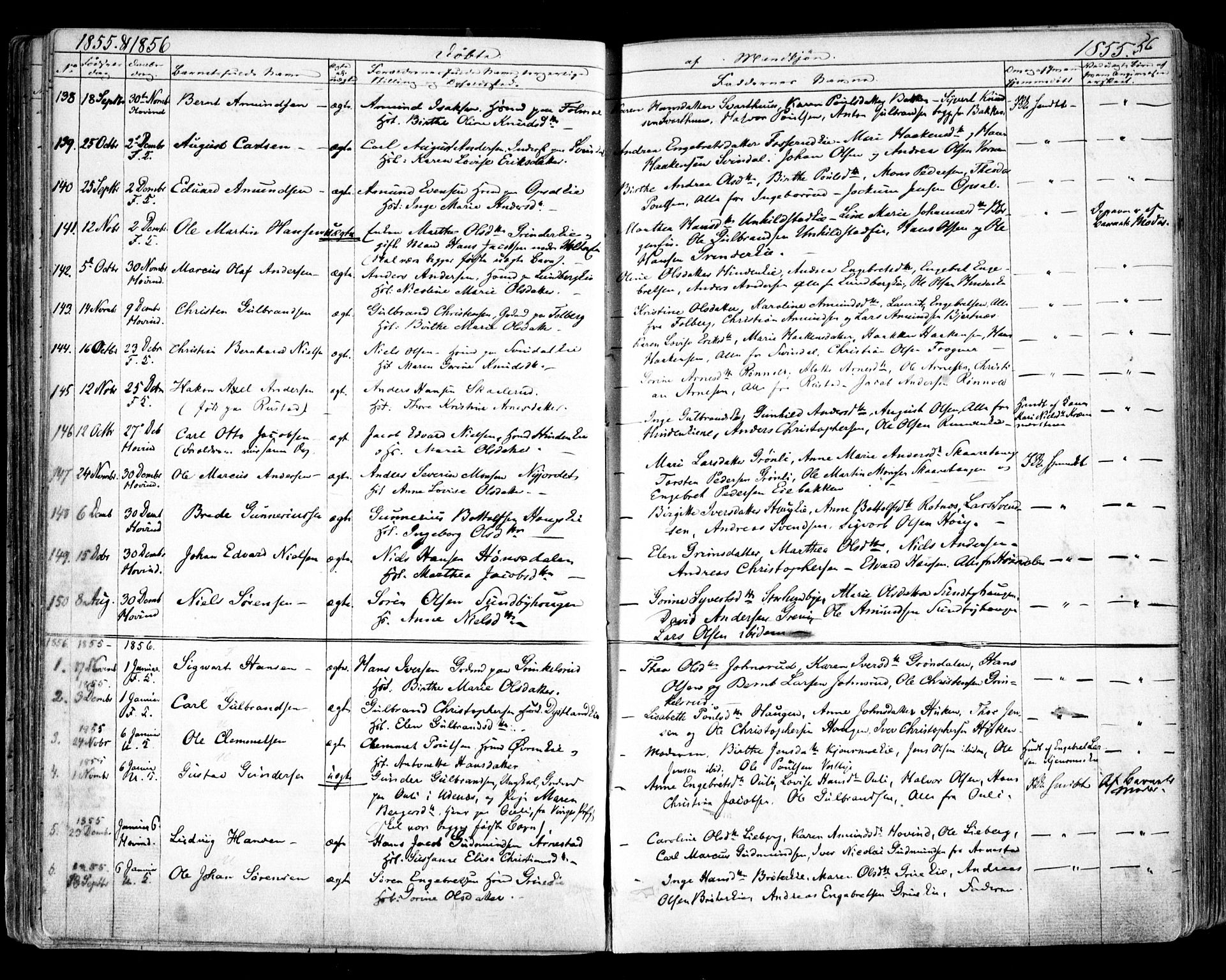 Nes prestekontor Kirkebøker, SAO/A-10410/F/Fa/L0007: Parish register (official) no. I 7, 1846-1858, p. 56