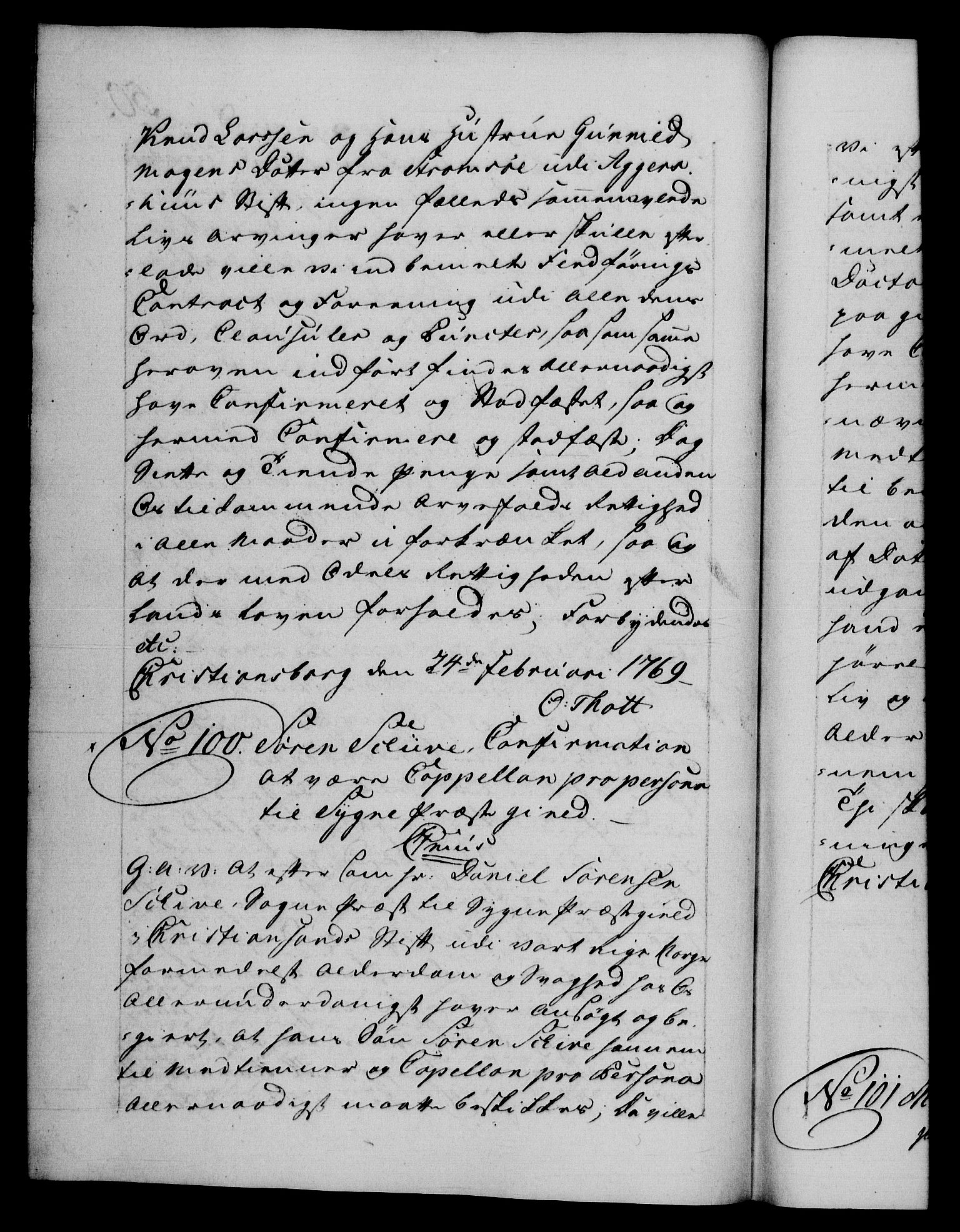 Danske Kanselli 1572-1799, RA/EA-3023/F/Fc/Fca/Fcaa/L0044: Norske registre, 1769-1771, p. 50b