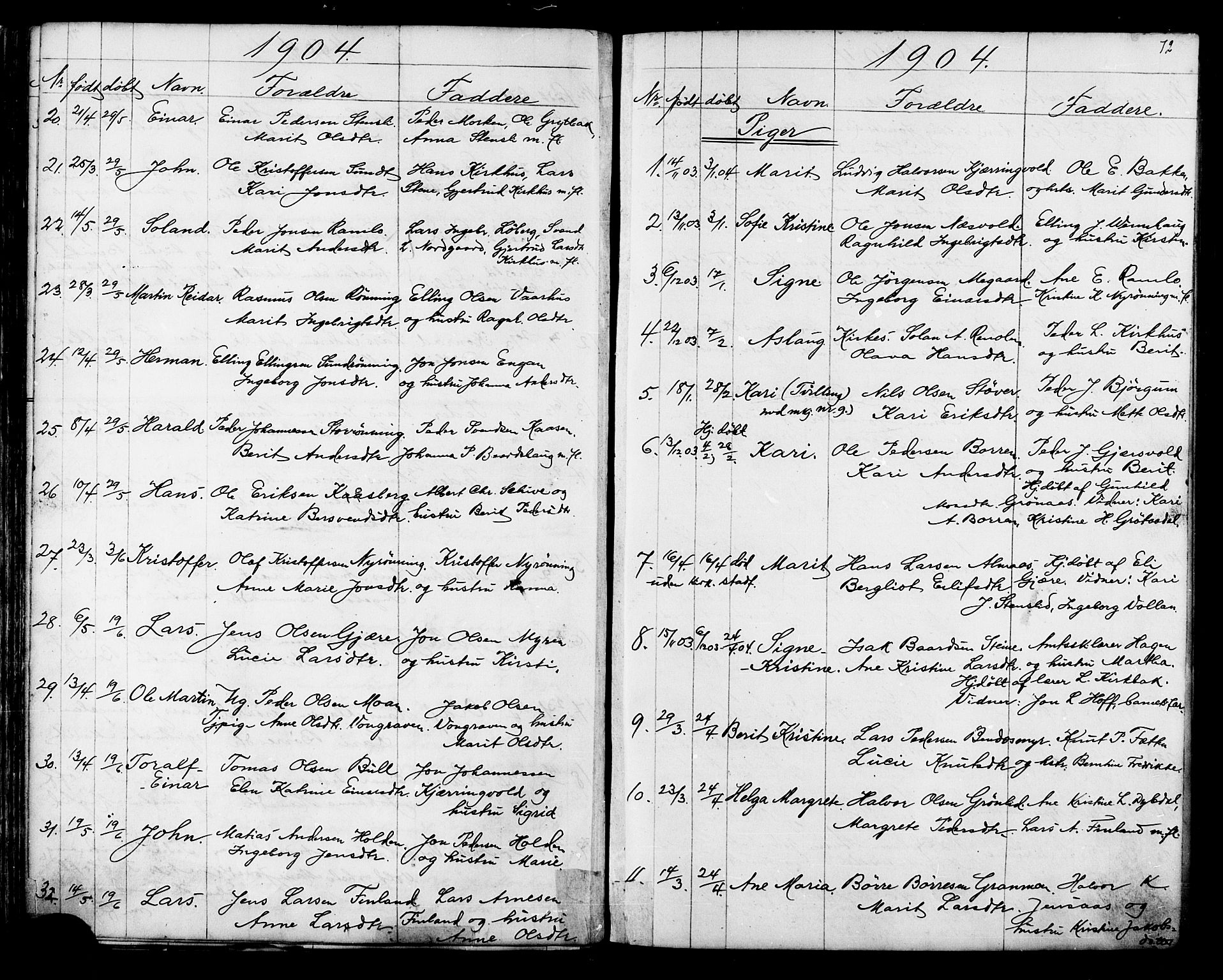 Ministerialprotokoller, klokkerbøker og fødselsregistre - Sør-Trøndelag, SAT/A-1456/686/L0985: Parish register (copy) no. 686C01, 1871-1933, p. 72
