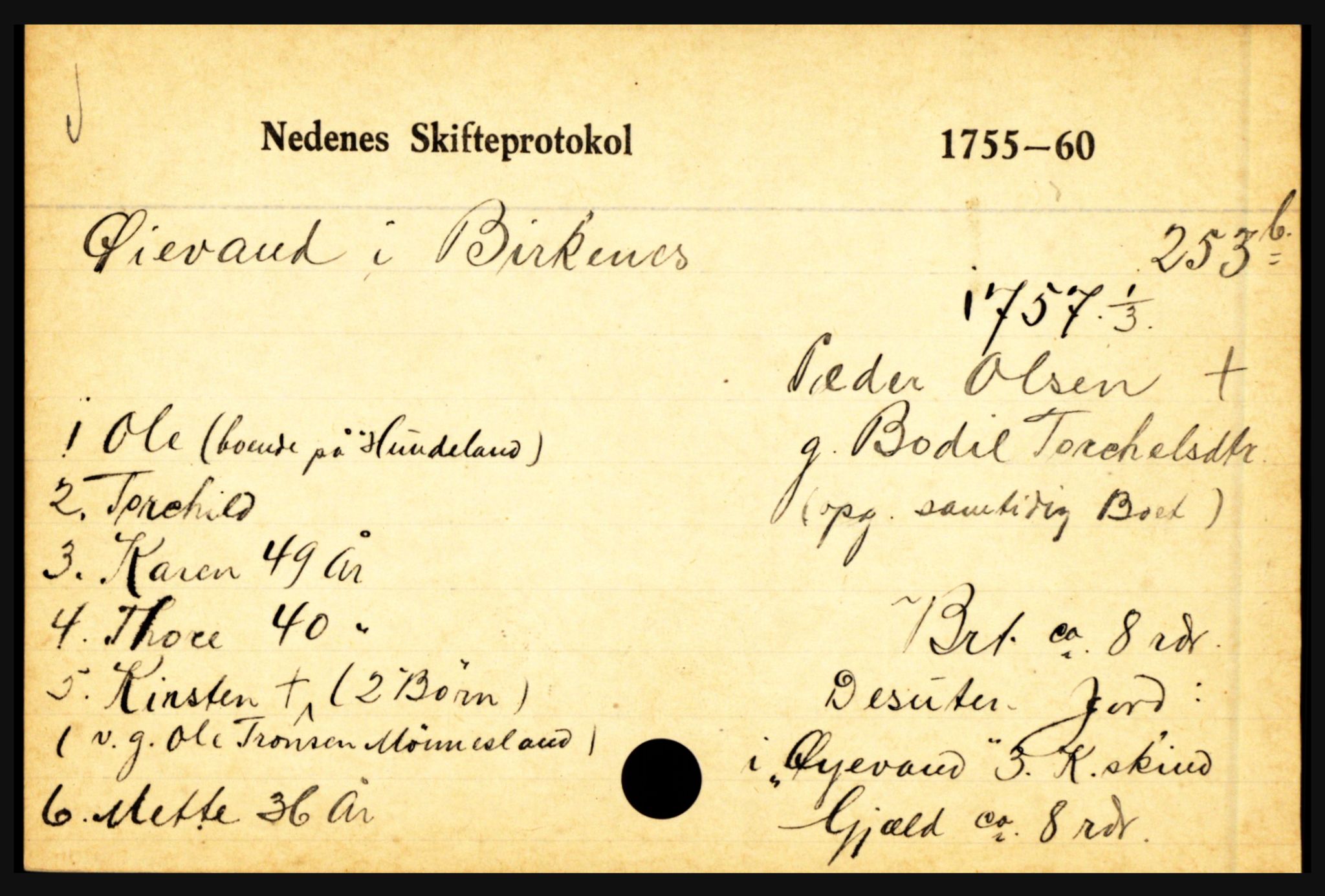 Nedenes sorenskriveri før 1824, AV/SAK-1221-0007/H, p. 34429