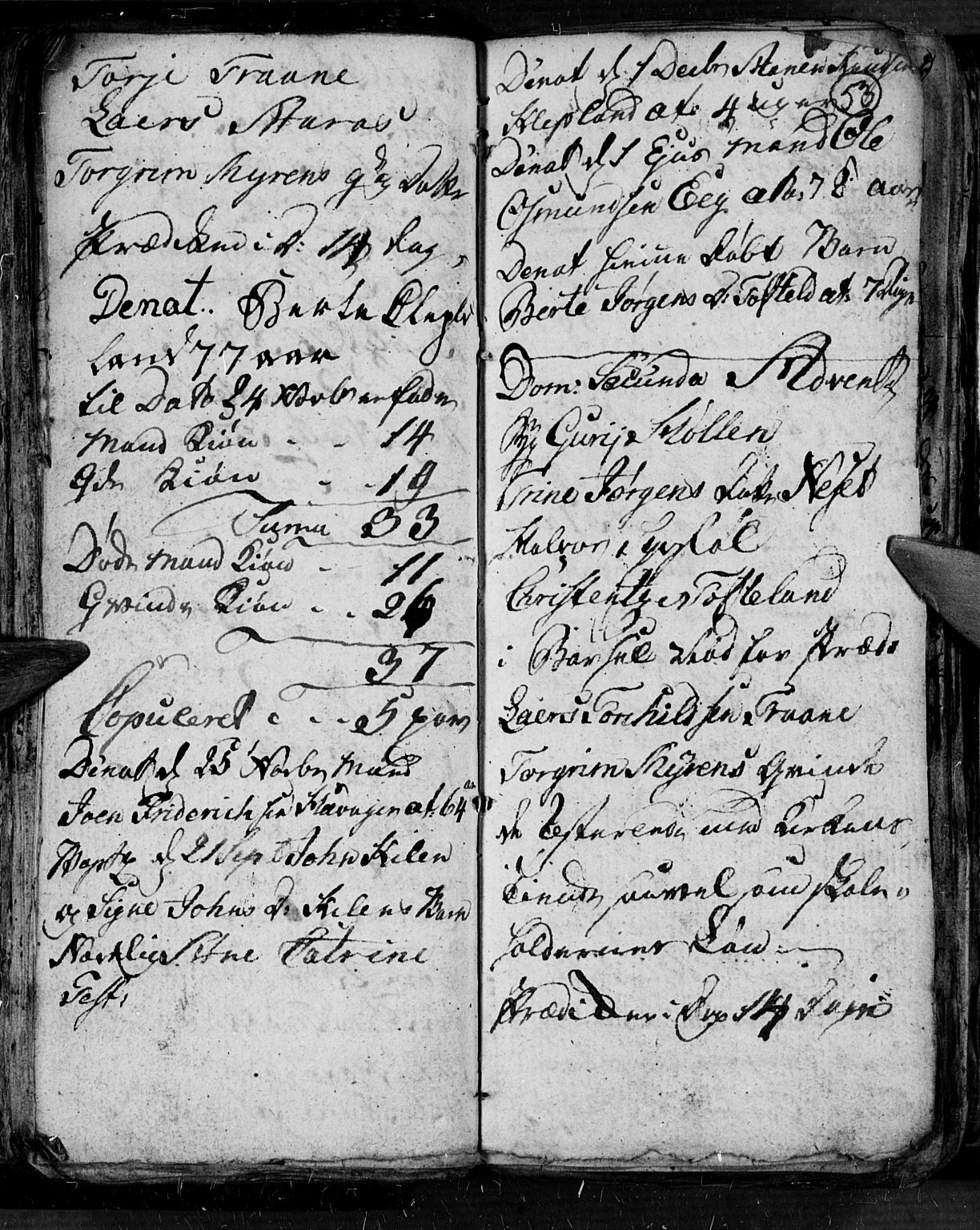 Søgne sokneprestkontor, AV/SAK-1111-0037/F/Fb/Fbb/L0001: Parish register (copy) no. B 1, 1779-1802, p. 53