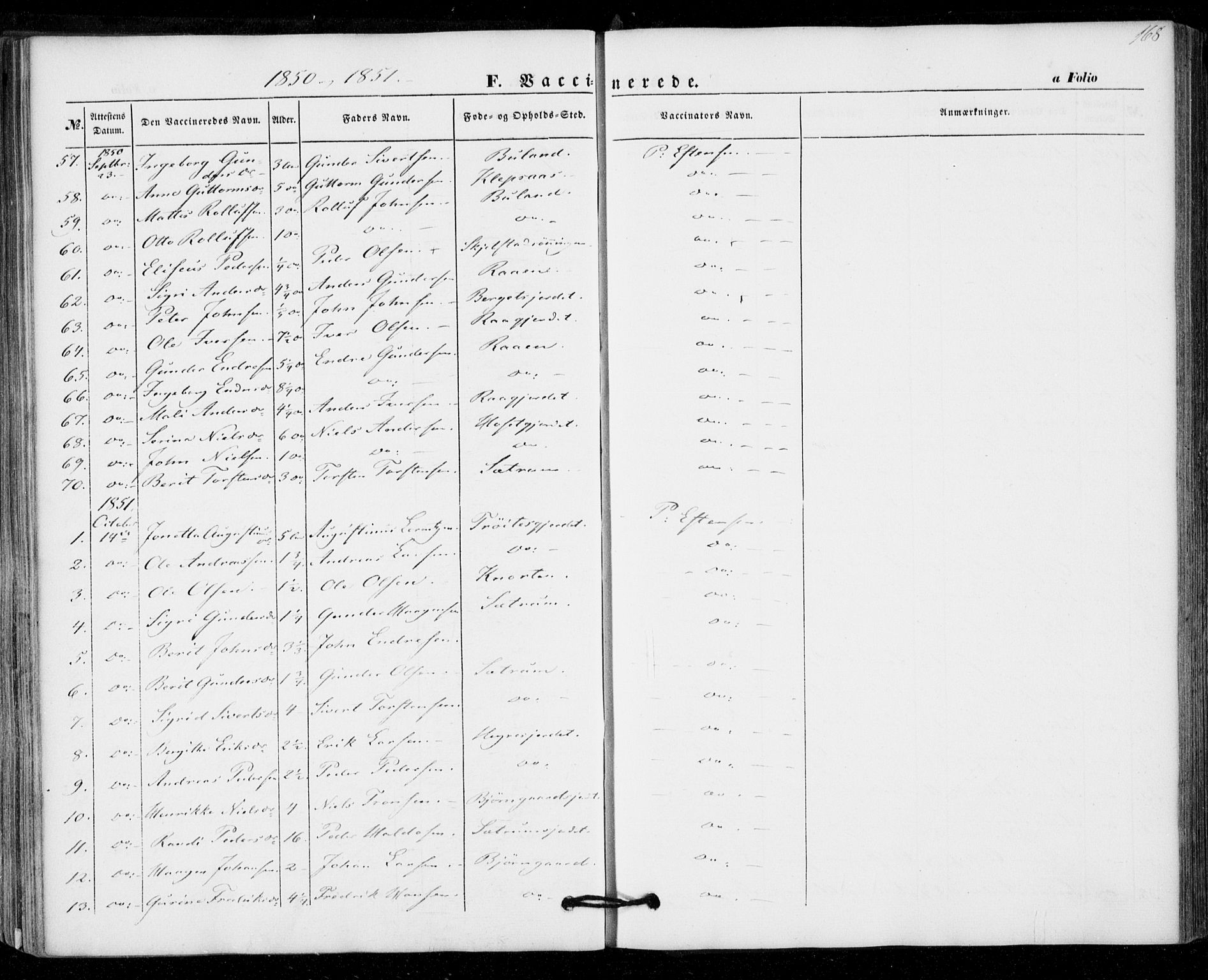Ministerialprotokoller, klokkerbøker og fødselsregistre - Nord-Trøndelag, SAT/A-1458/703/L0028: Parish register (official) no. 703A01, 1850-1862, p. 168