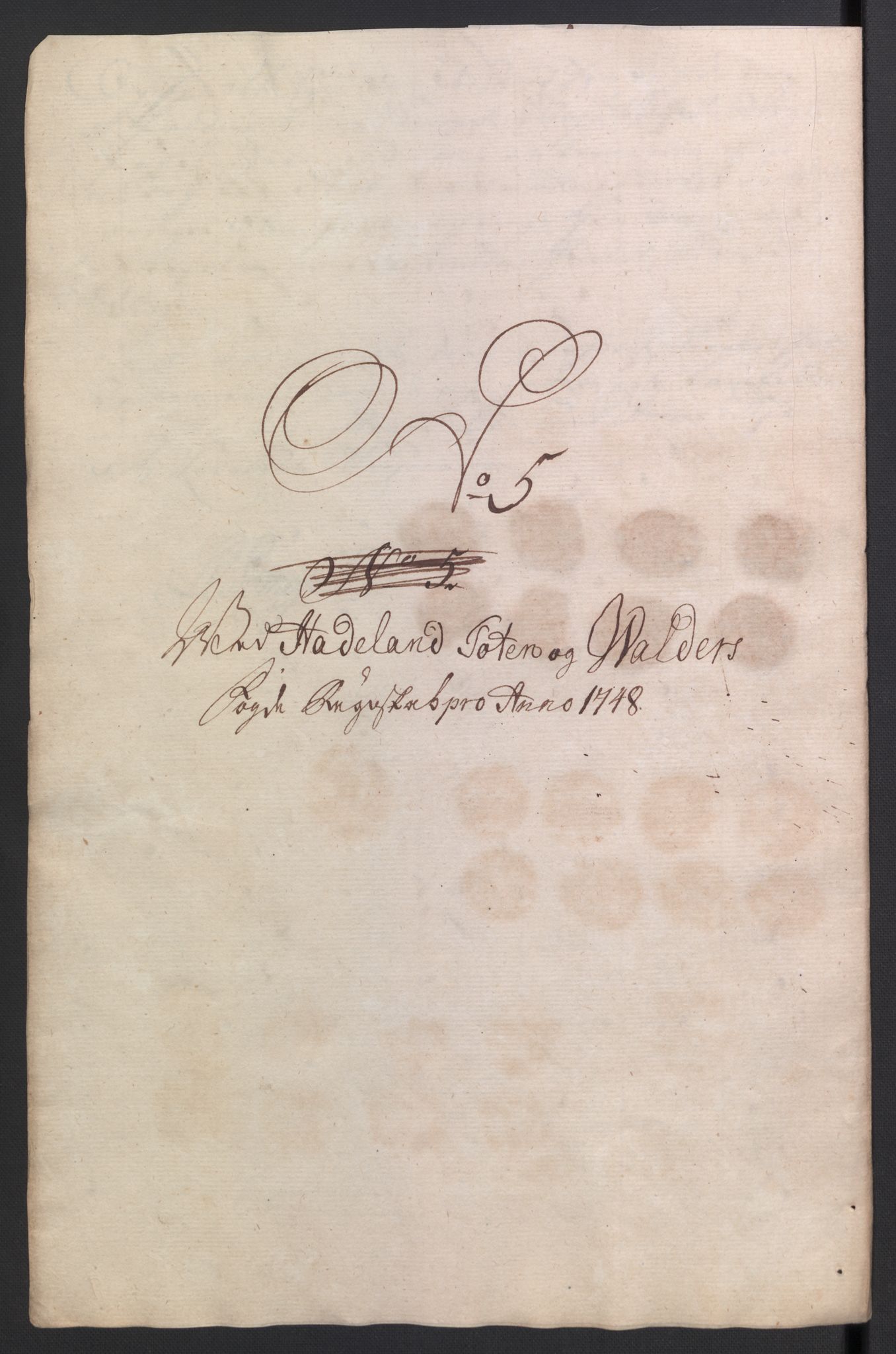 Rentekammeret inntil 1814, Reviderte regnskaper, Fogderegnskap, AV/RA-EA-4092/R18/L1346: Fogderegnskap Hadeland, Toten og Valdres, 1747-1748, p. 312