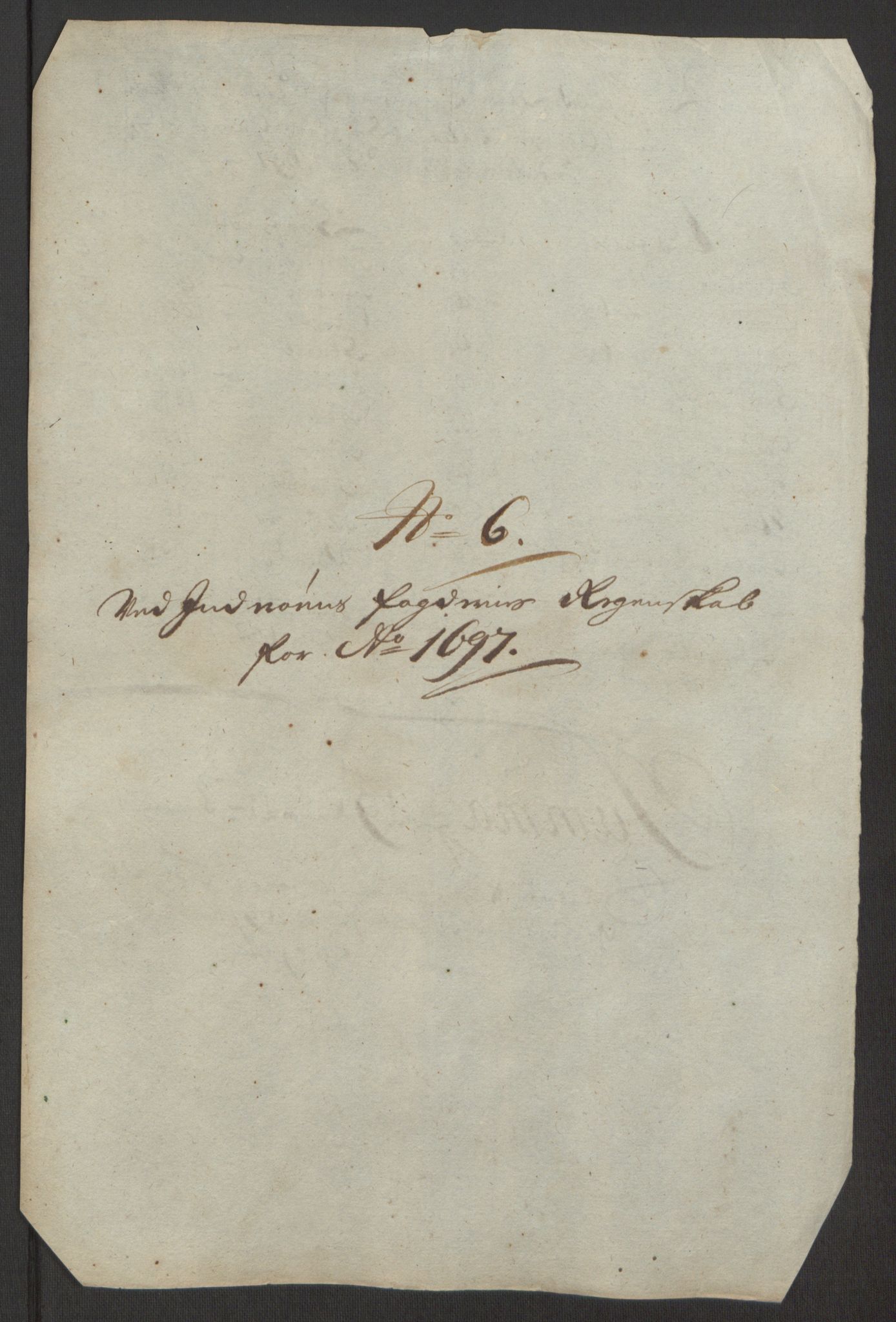 Rentekammeret inntil 1814, Reviderte regnskaper, Fogderegnskap, AV/RA-EA-4092/R63/L4309: Fogderegnskap Inderøy, 1695-1697, p. 528