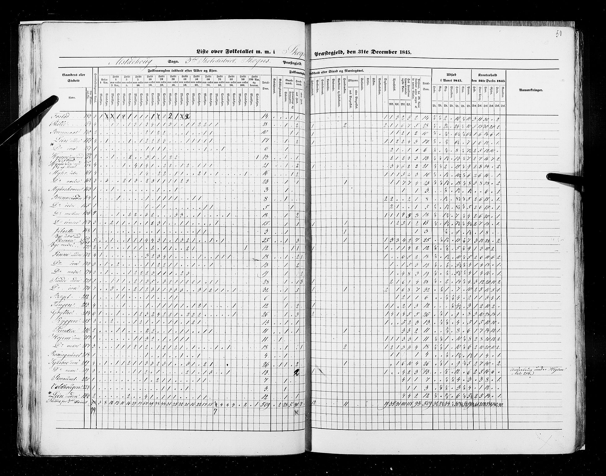 RA, Census 1845, vol. 9A: Nordre Trondhjems amt, 1845, p. 51