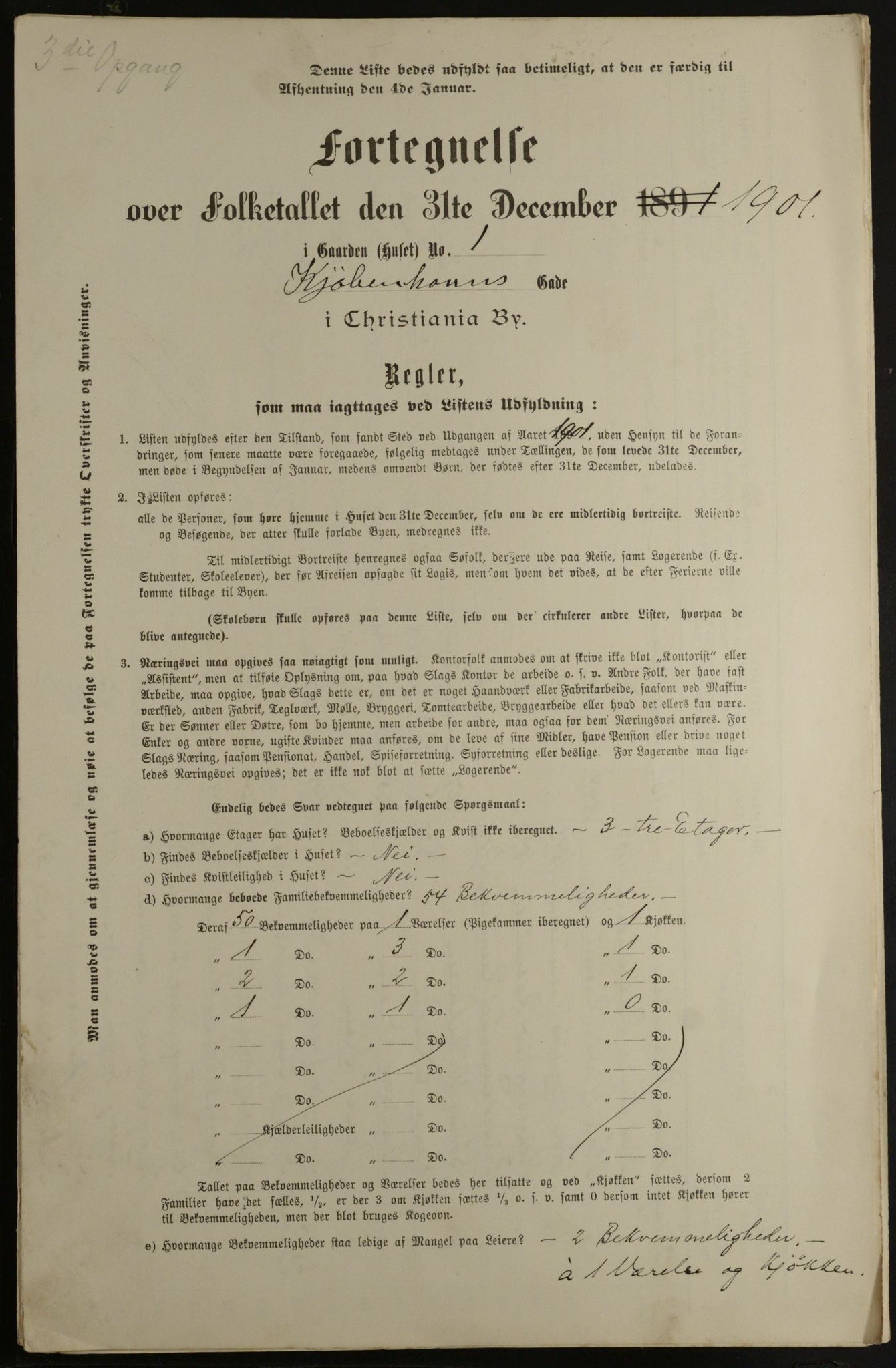 OBA, Municipal Census 1901 for Kristiania, 1901, p. 8510