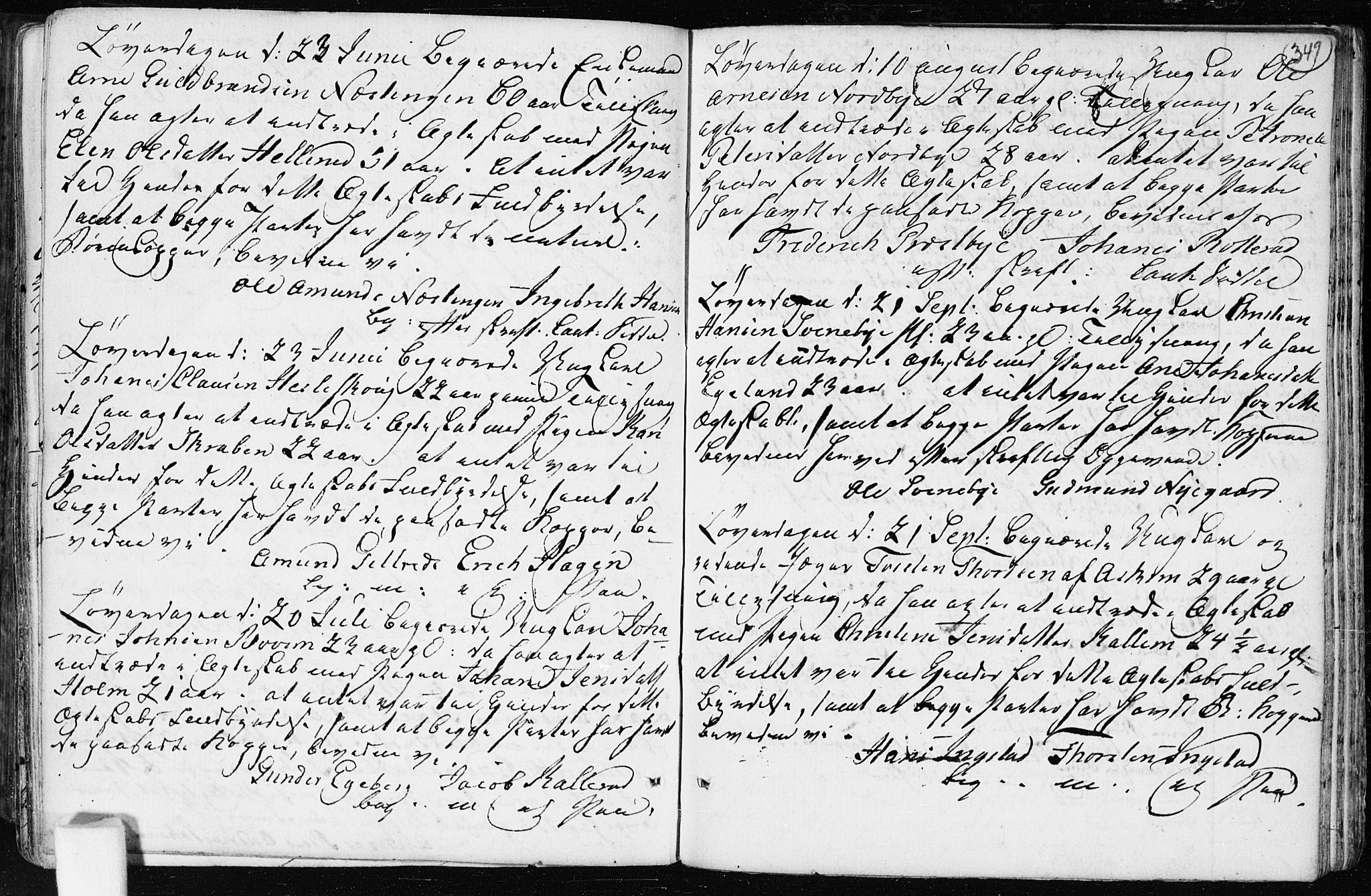 Spydeberg prestekontor Kirkebøker, AV/SAO-A-10924/F/Fa/L0003: Parish register (official) no. I 3, 1778-1814, p. 349