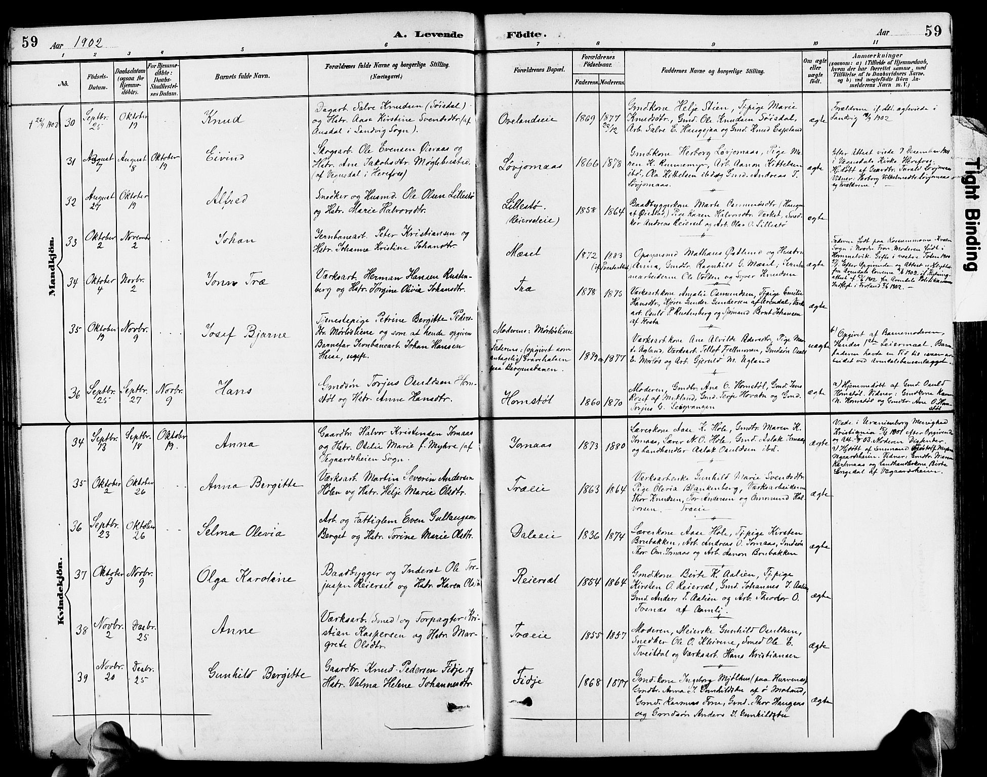 Froland sokneprestkontor, AV/SAK-1111-0013/F/Fb/L0010: Parish register (copy) no. B 10, 1893-1920, p. 59