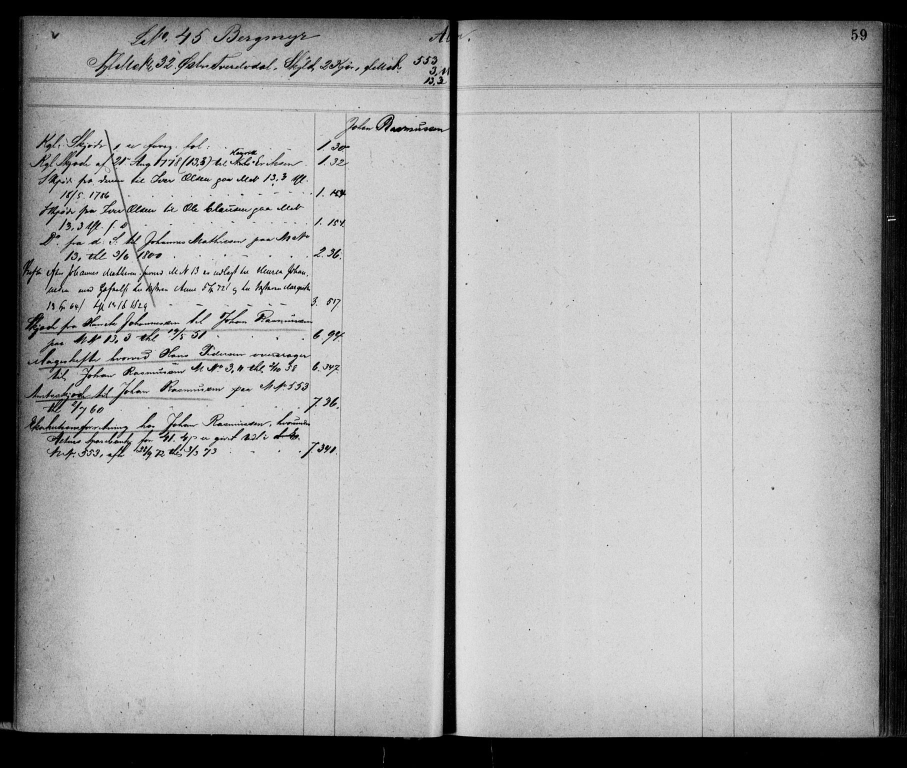 Alta fogderi/sorenskriveri, SATØ/SATØ-5/1/K/Kb/Kba/L0008pantereg: Mortgage register no. 8, 1776, p. 59