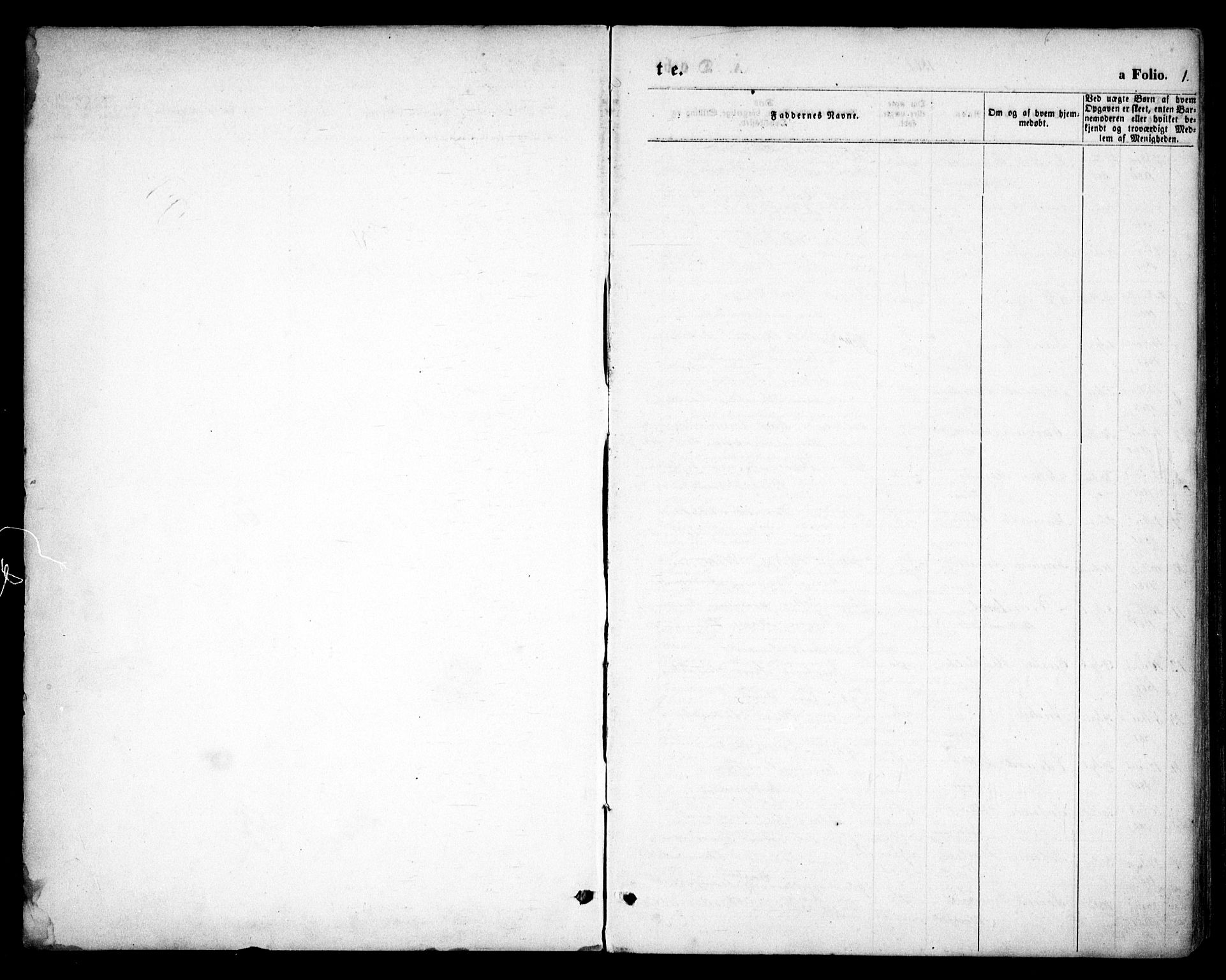 Hommedal sokneprestkontor, AV/SAK-1111-0023/F/Fa/Faa/L0002: Parish register (official) no. A 2, 1861-1884, p. 1