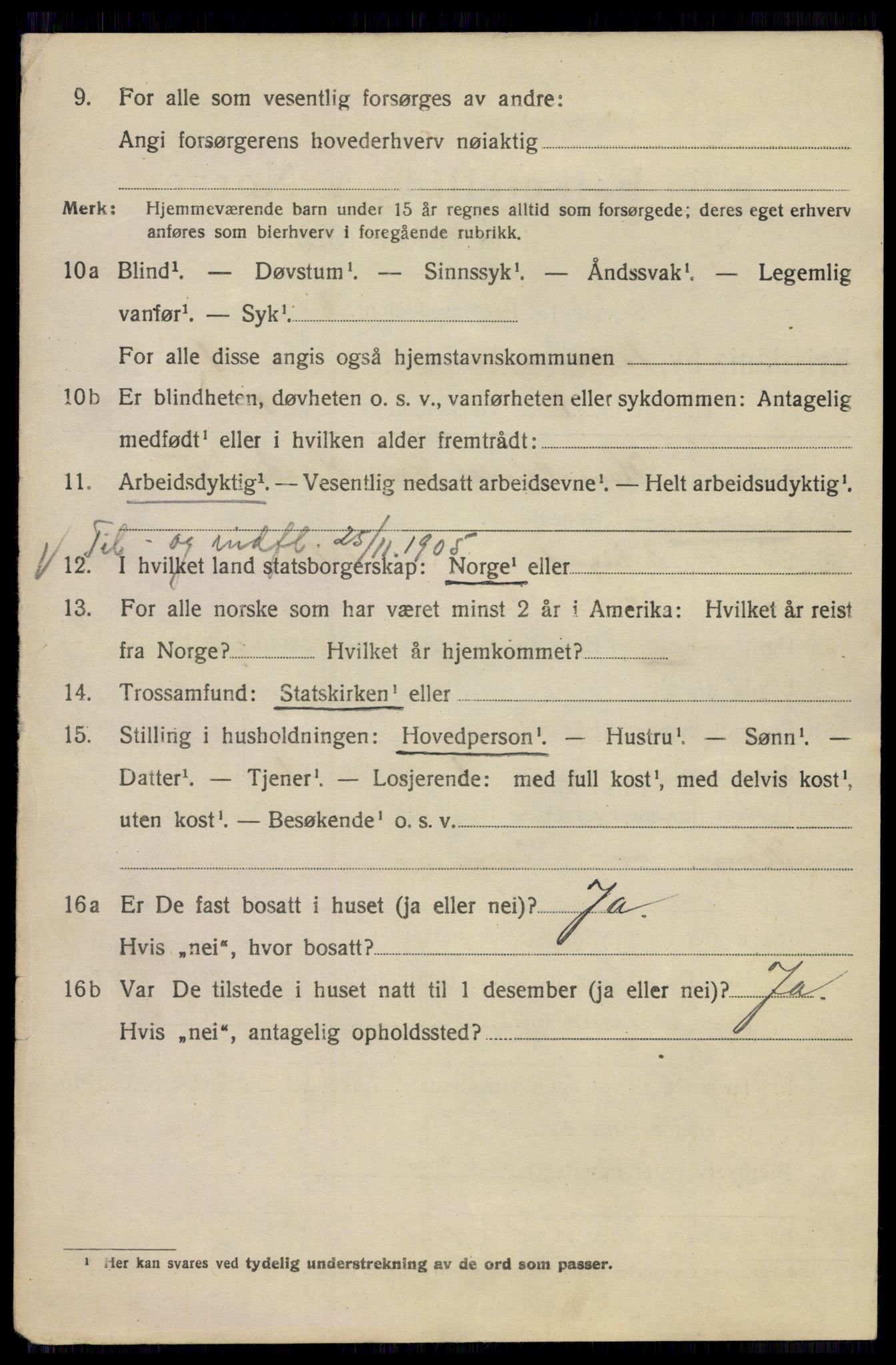 SAO, 1920 census for Kristiania, 1920, p. 200584