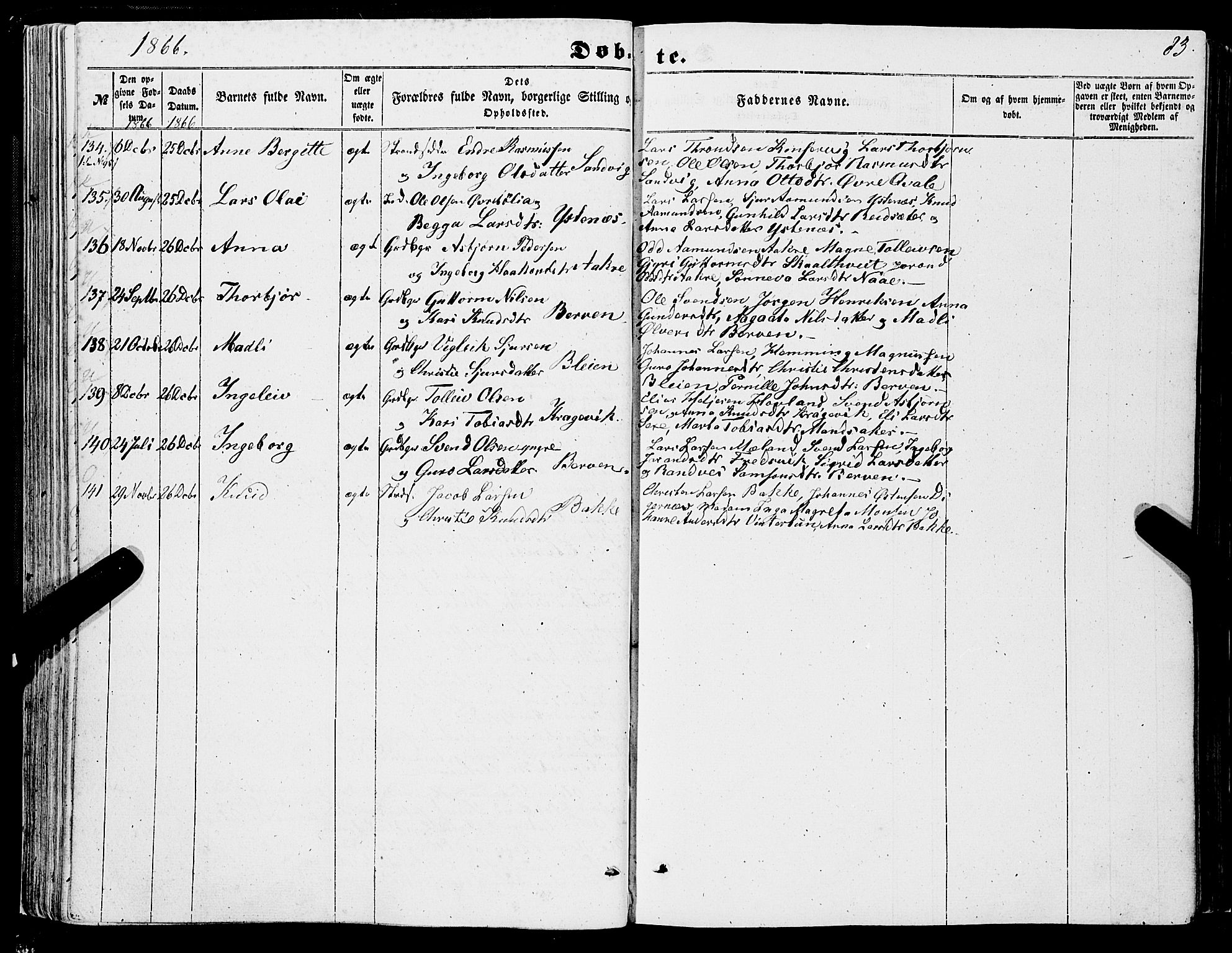 Ullensvang sokneprestembete, SAB/A-78701/H/Haa: Parish register (official) no. A 11, 1854-1866, p. 83