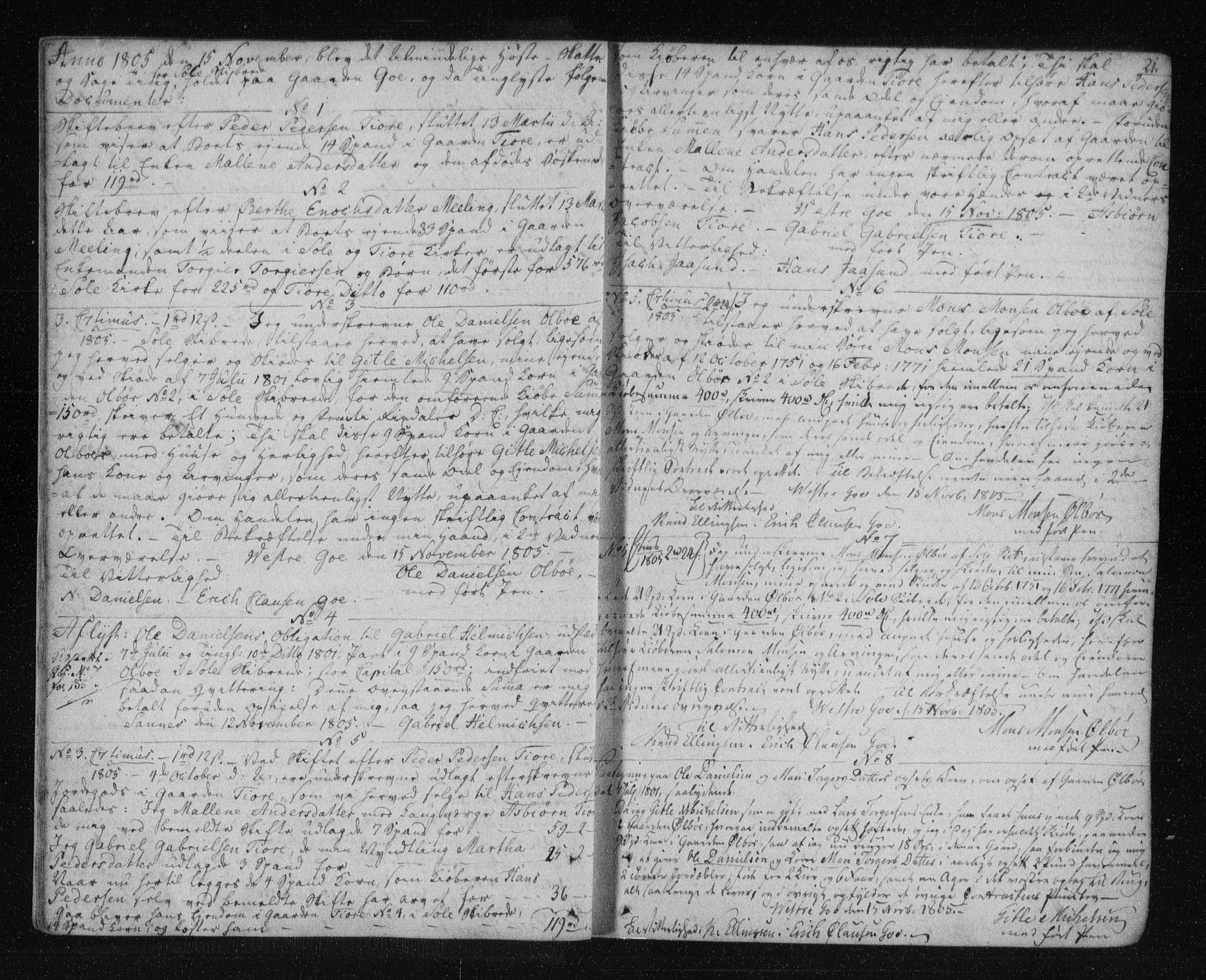 Jæren og Dalane sorenskriveri, AV/SAST-A-100306/4/41/41B/L0011: Mortgage book no. 8, 1805-1812, p. 21