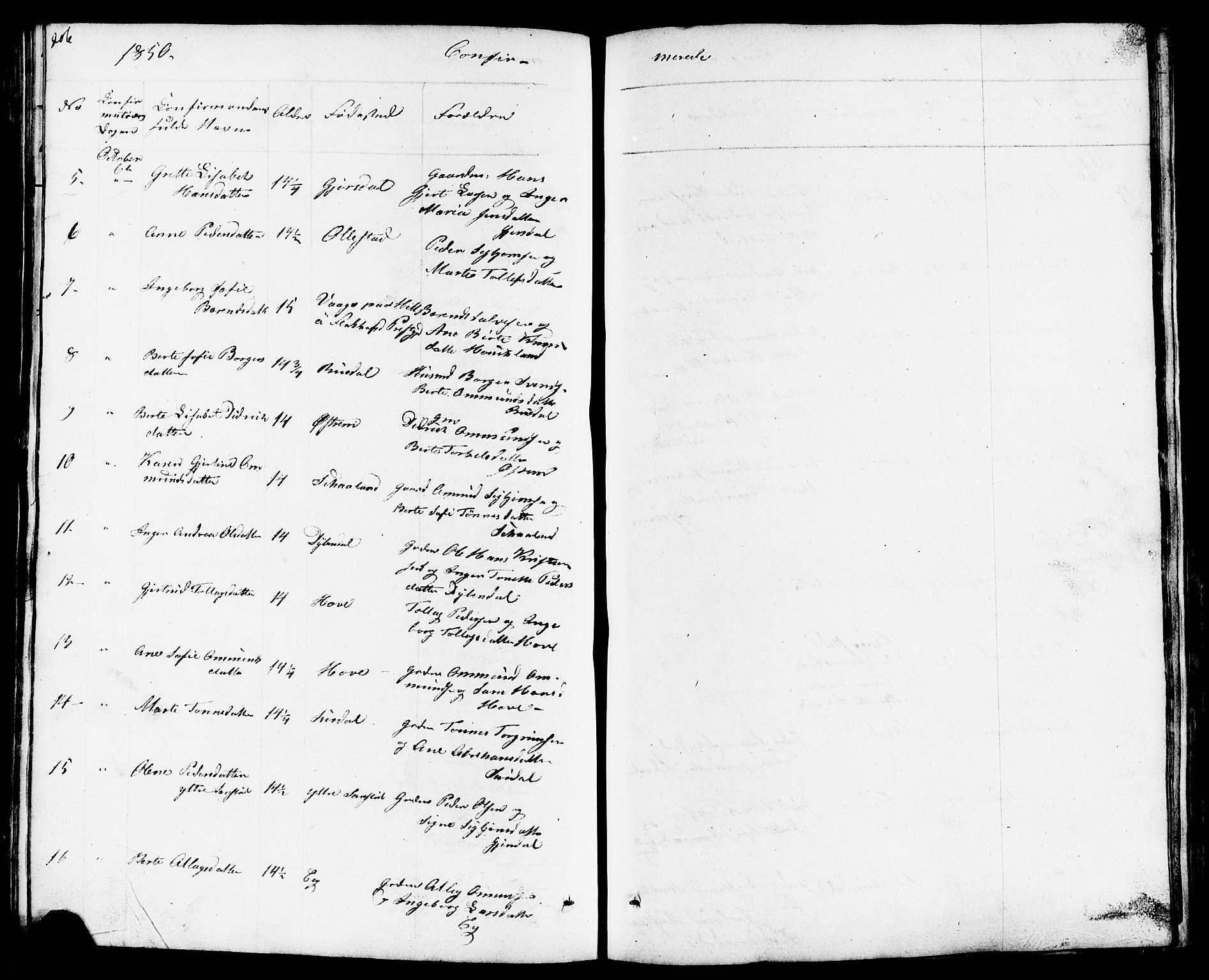 Lund sokneprestkontor, AV/SAST-A-101809/S07/L0003: Parish register (copy) no. B 3, 1848-1885, p. 206