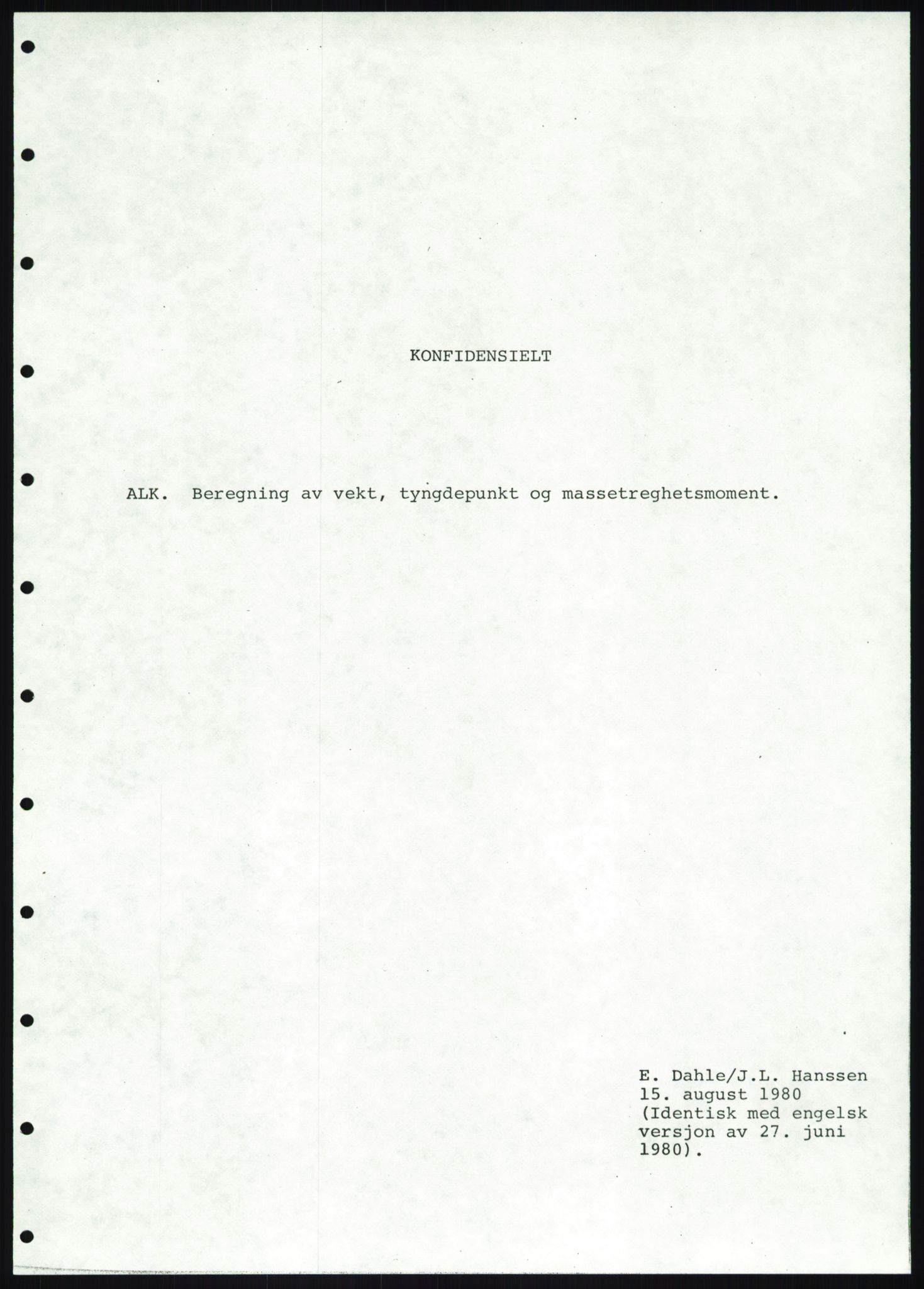 Justisdepartementet, Granskningskommisjonen ved Alexander Kielland-ulykken 27.3.1980, AV/RA-S-1165/D/L0019: S Værforhold (Doku.liste + S1-S5 av 5)/ T (T1-T2)/ U Stabilitet (Doku.liste + U1-U5 av 5), 1980-1981, p. 672