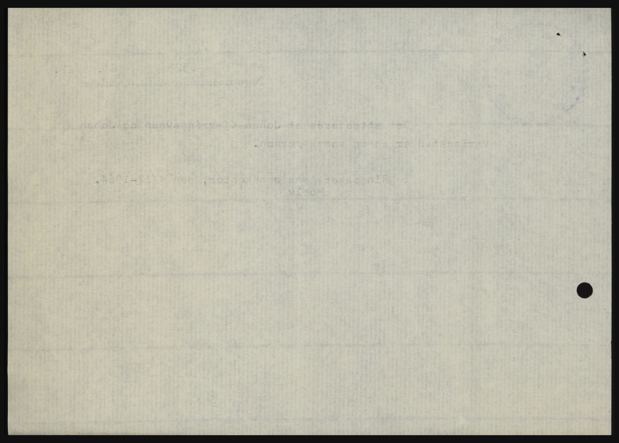 Nord-Hedmark sorenskriveri, SAH/TING-012/H/Hc/L0021: Mortgage book no. 21, 1964-1965, Diary no: : 6323/1964