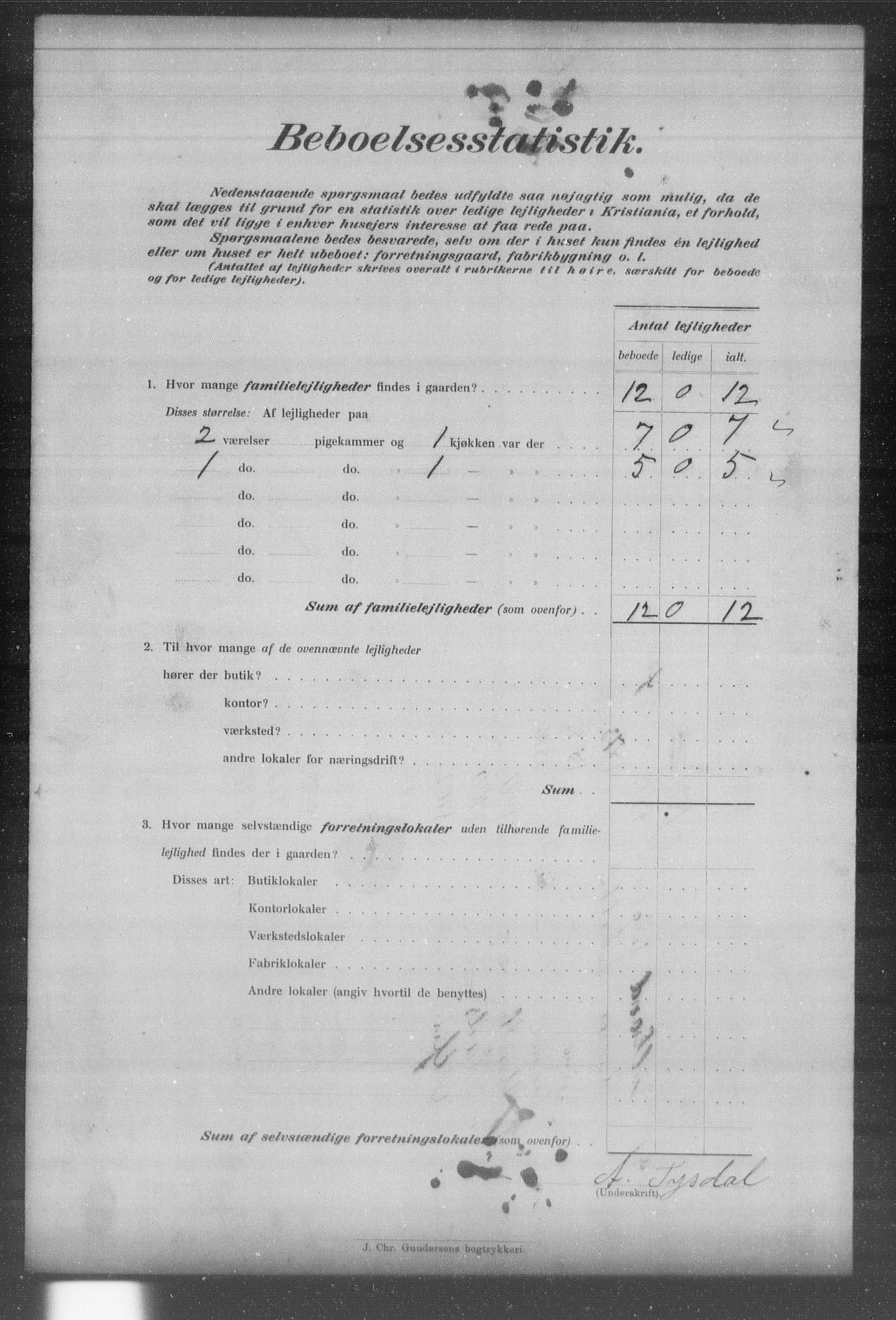 OBA, Municipal Census 1903 for Kristiania, 1903, p. 22291