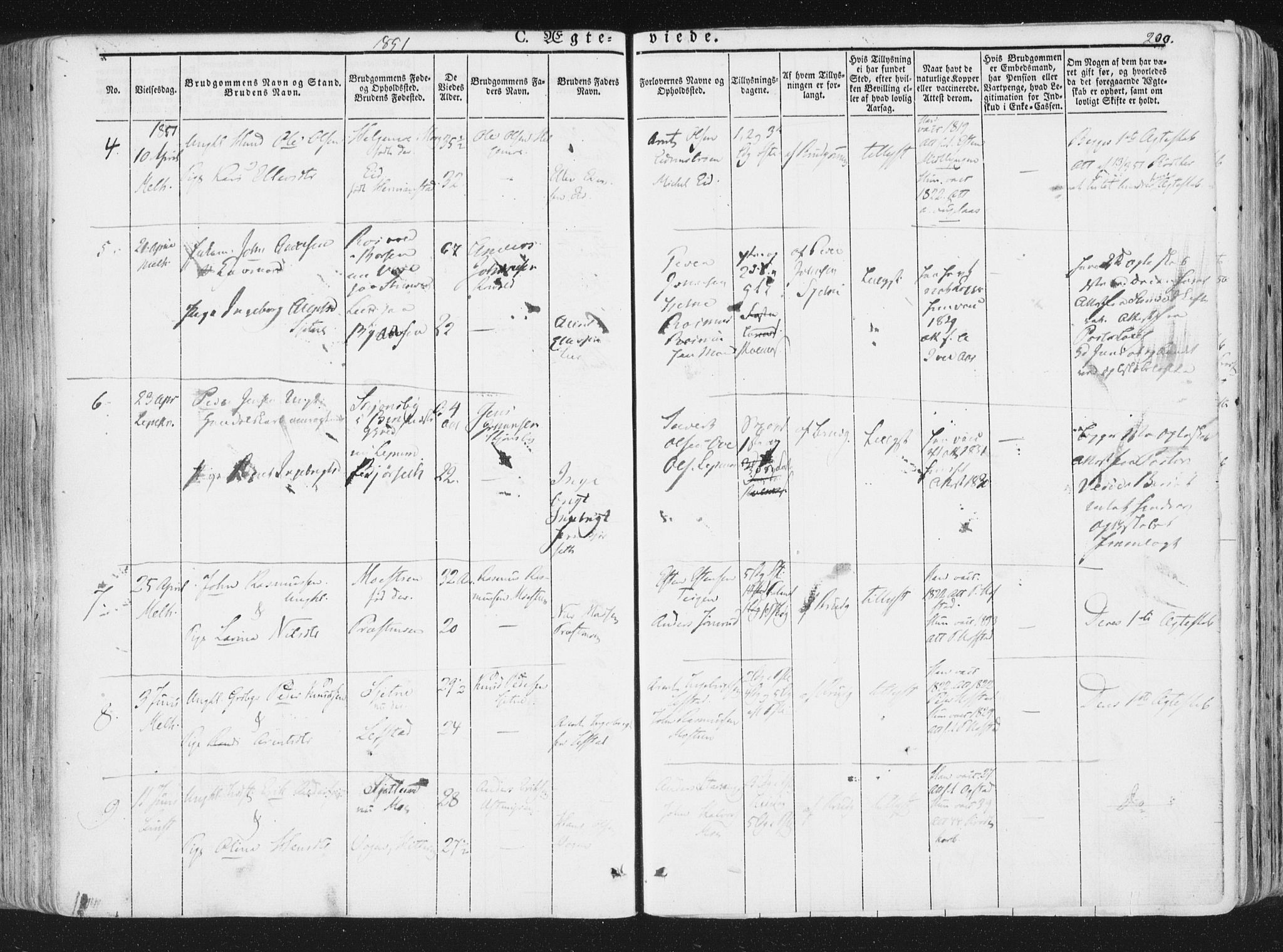 Ministerialprotokoller, klokkerbøker og fødselsregistre - Sør-Trøndelag, SAT/A-1456/691/L1074: Parish register (official) no. 691A06, 1842-1852, p. 300