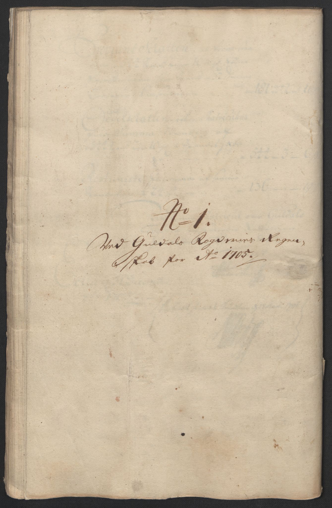 Rentekammeret inntil 1814, Reviderte regnskaper, Fogderegnskap, AV/RA-EA-4092/R60/L3955: Fogderegnskap Orkdal og Gauldal, 1705, p. 311