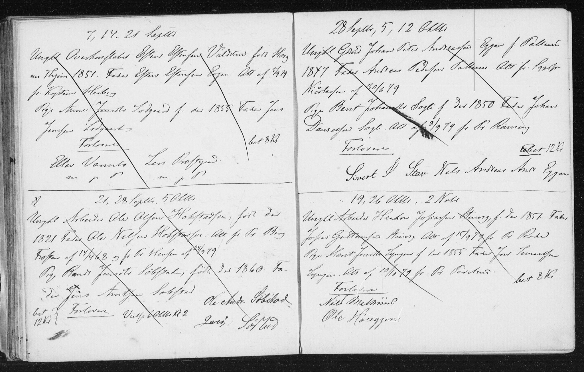 Melhus sokneprestkontor, AV/SAT-A-1141/1/I/I1/I1f/L0010: Banns register no. 691.I.1F10, 1867-1894