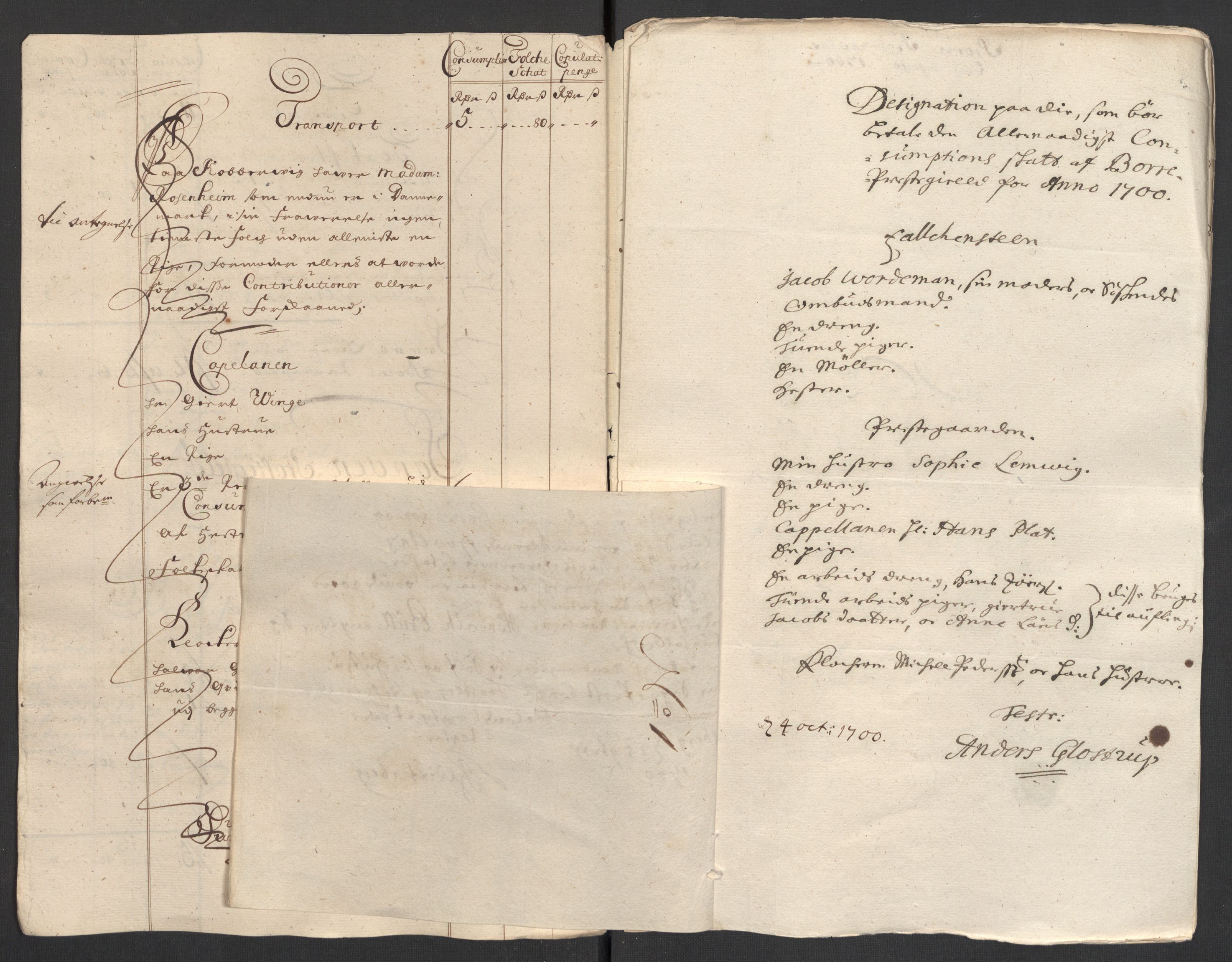 Rentekammeret inntil 1814, Reviderte regnskaper, Fogderegnskap, AV/RA-EA-4092/R32/L1869: Fogderegnskap Jarlsberg grevskap, 1700-1701, p. 37