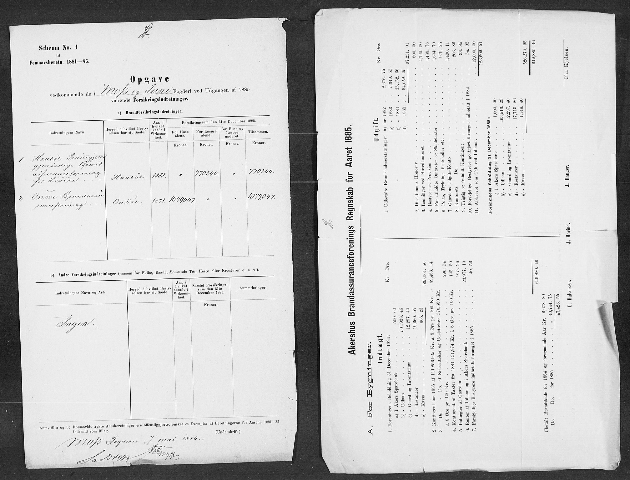 Statistisk sentralbyrå, Næringsøkonomiske emner, Generelt - Amtmennenes femårsberetninger, RA/S-2233/F/Fa/L0059: --, 1876-1885, p. 338