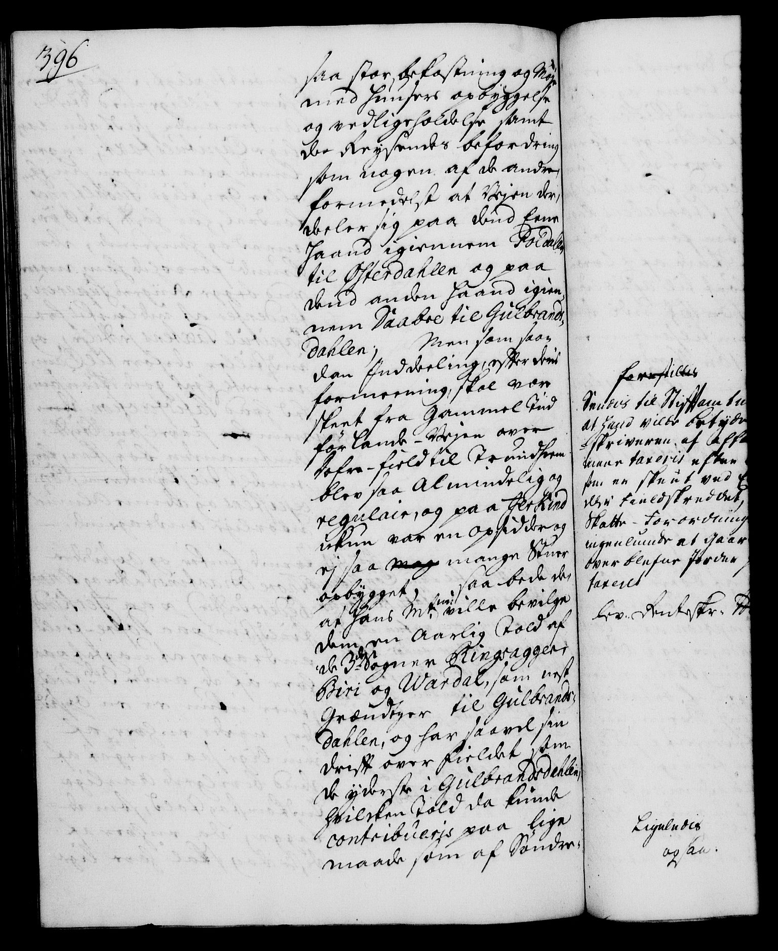 Rentekammeret, Kammerkanselliet, RA/EA-3111/G/Gh/Gha/L0019: Norsk ekstraktmemorialprotokoll (merket RK 53.64), 1736-1737, p. 396