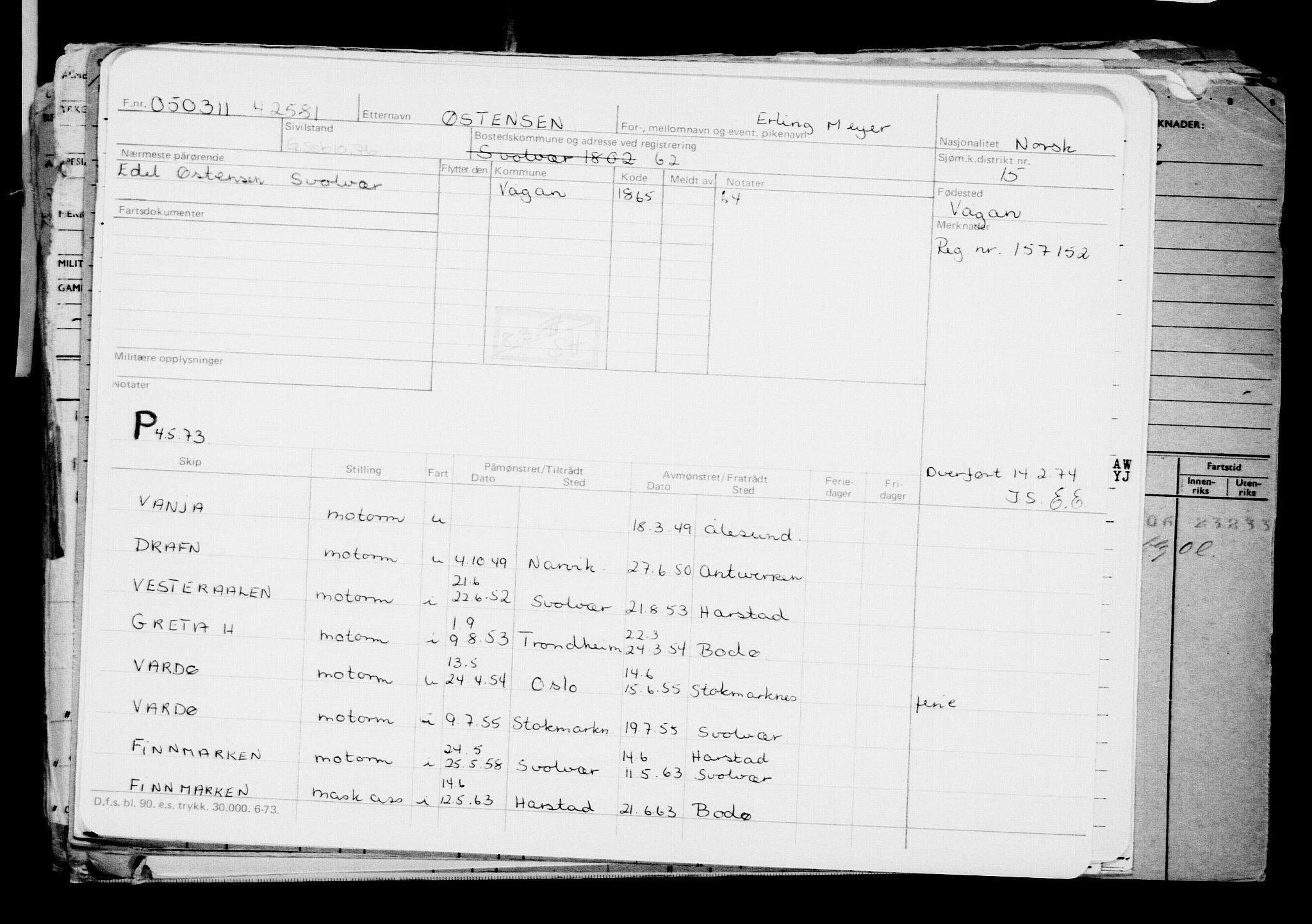 Direktoratet for sjømenn, AV/RA-S-3545/G/Gb/L0094: Hovedkort, 1911, p. 484