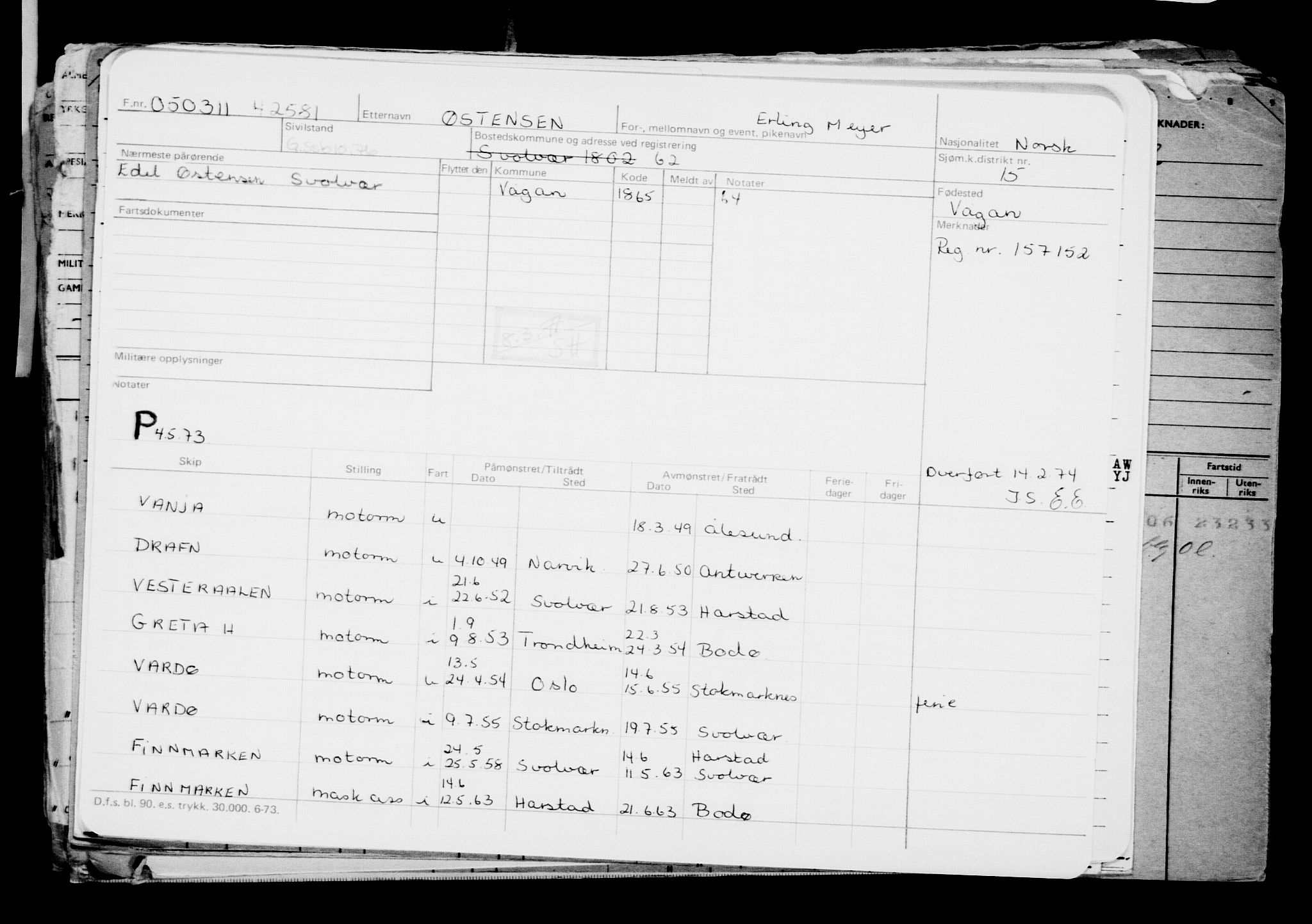 Direktoratet for sjømenn, AV/RA-S-3545/G/Gb/L0094: Hovedkort, 1911, p. 484