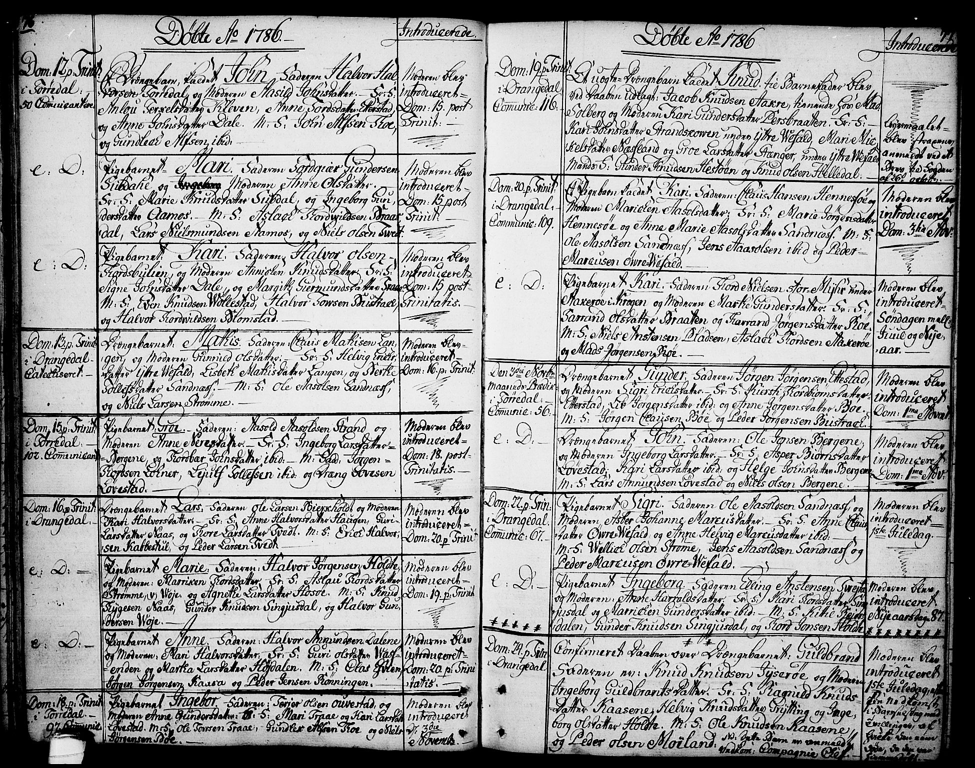 Drangedal kirkebøker, SAKO/A-258/F/Fa/L0003: Parish register (official) no. 3, 1768-1814, p. 76-77
