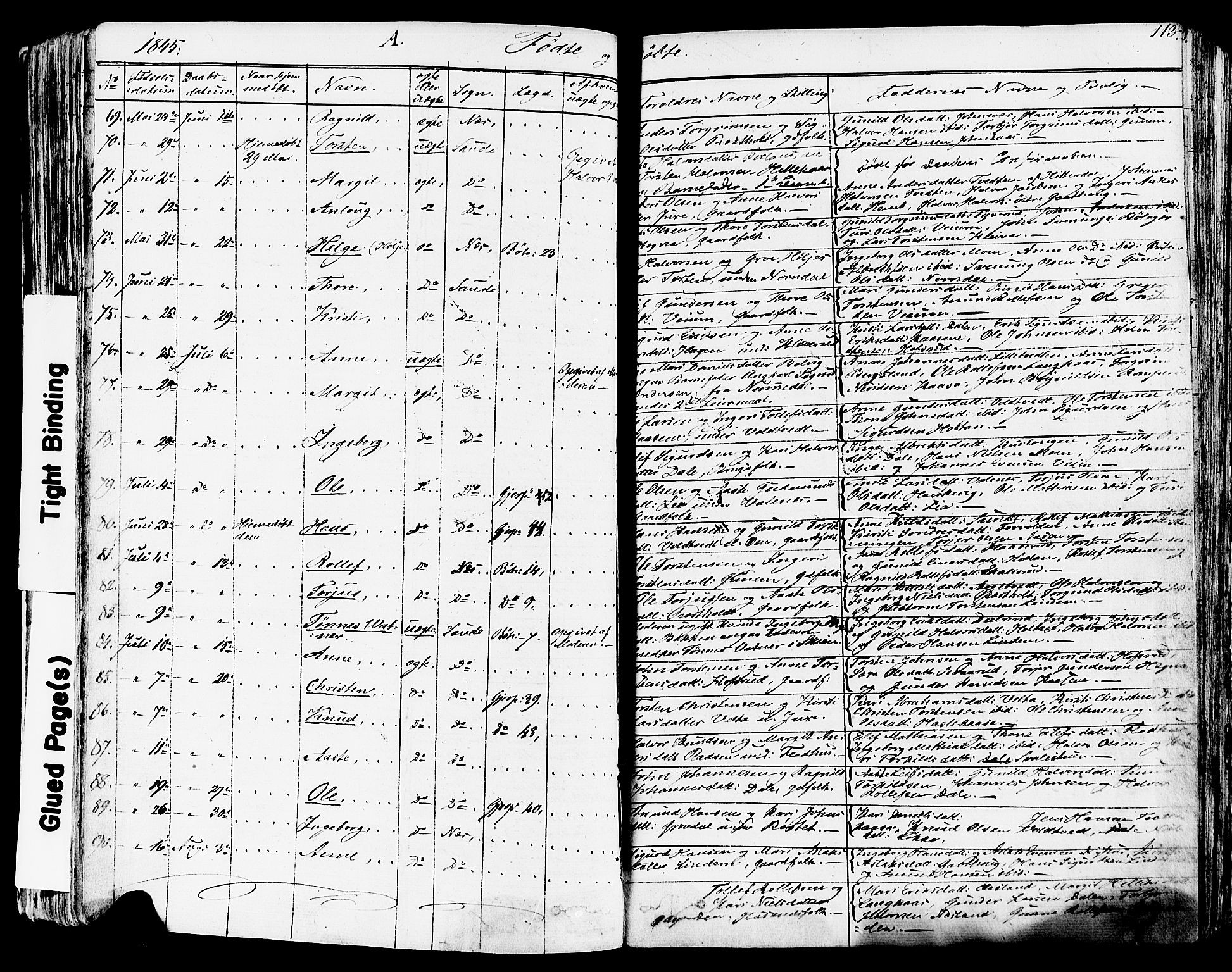 Sauherad kirkebøker, AV/SAKO-A-298/F/Fa/L0006: Parish register (official) no. I 6, 1827-1850, p. 113