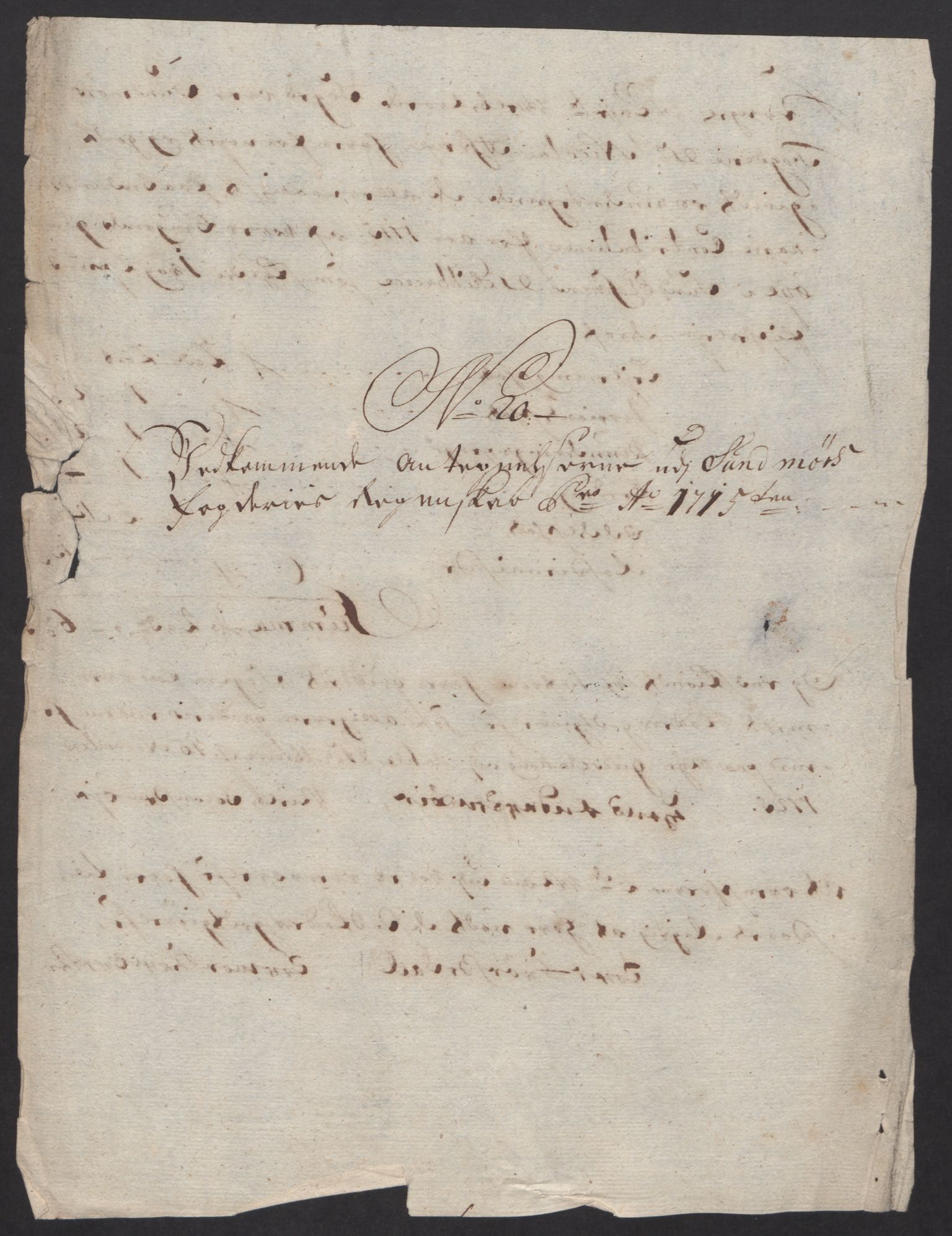 Rentekammeret inntil 1814, Reviderte regnskaper, Fogderegnskap, RA/EA-4092/R54/L3567: Fogderegnskap Sunnmøre, 1715, p. 473