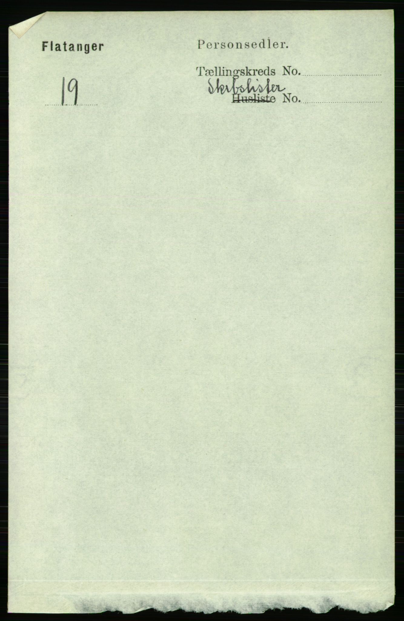 RA, 1891 census for 1749 Flatanger, 1891, p. 2201