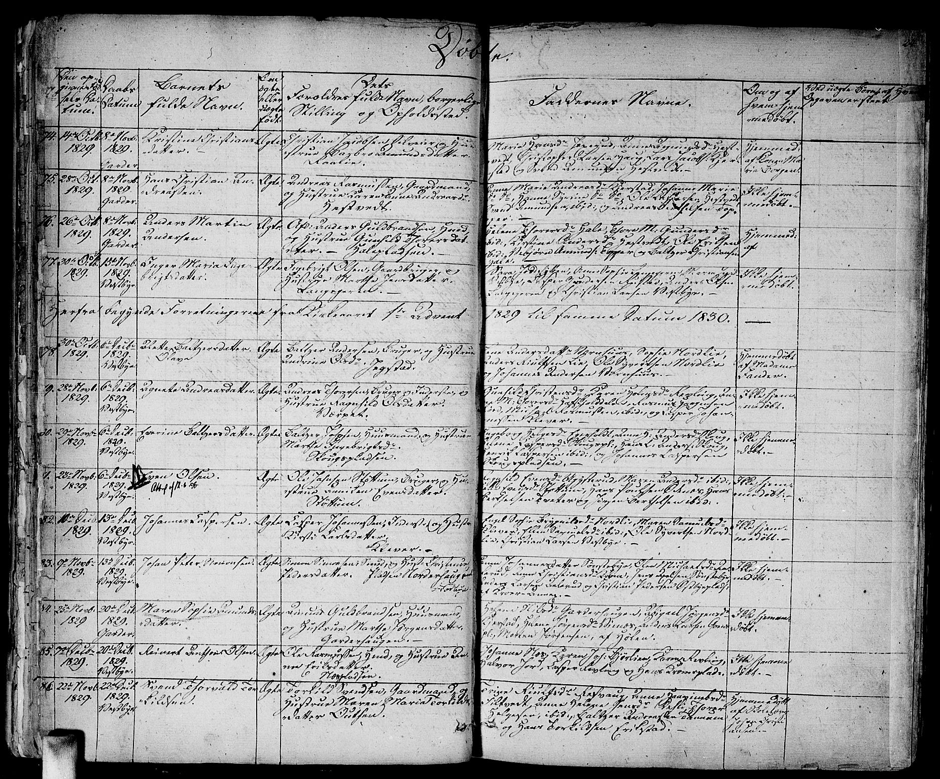 Vestby prestekontor Kirkebøker, AV/SAO-A-10893/F/Fa/L0006: Parish register (official) no. I 6, 1827-1849, p. 24