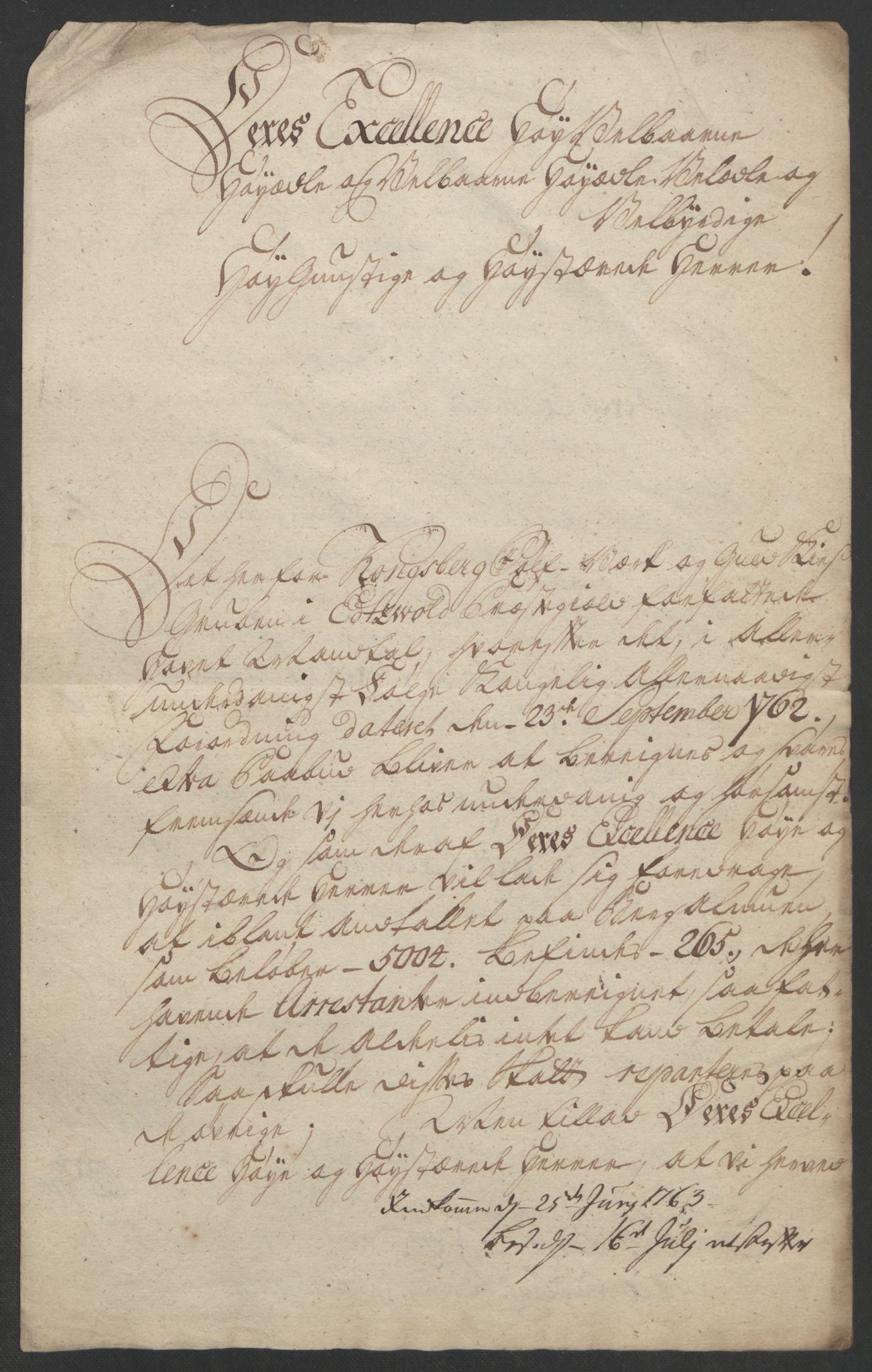 Rentekammeret inntil 1814, Reviderte regnskaper, Bergverksregnskaper, AV/RA-EA-3222/R/Rc/Rca/L0843: Ekstraskatt, 1762-1765, p. 1127