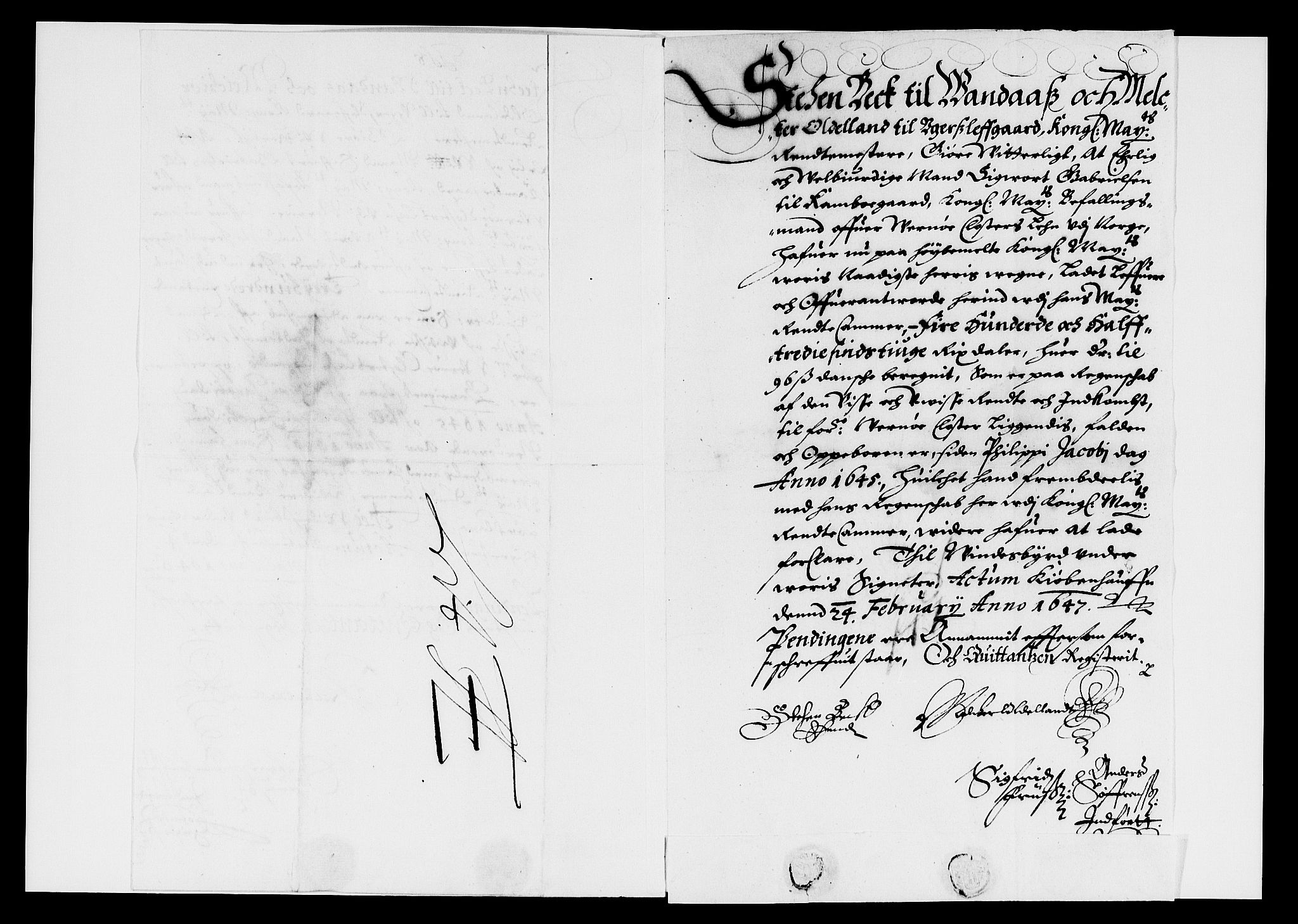 Rentekammeret inntil 1814, Reviderte regnskaper, Lensregnskaper, AV/RA-EA-5023/R/Rb/Rbg/L0007: Verne kloster len, 1623-1647