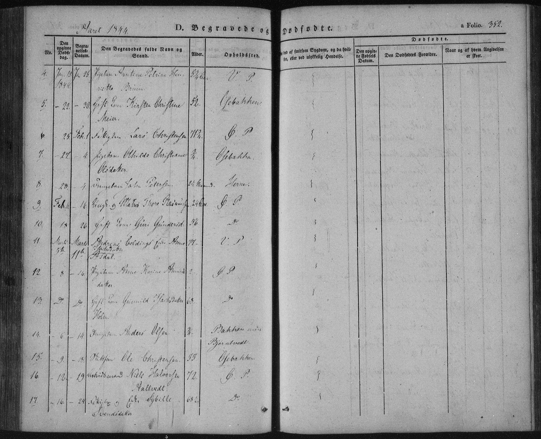 Porsgrunn kirkebøker , SAKO/A-104/F/Fa/L0006: Parish register (official) no. 6, 1841-1857, p. 352