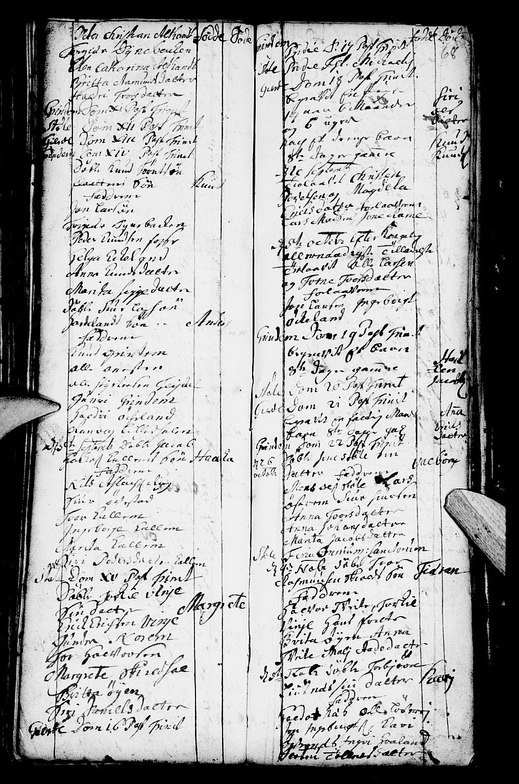 Etne sokneprestembete, SAB/A-75001/H/Haa: Parish register (official) no. A 2, 1725-1755, p. 68
