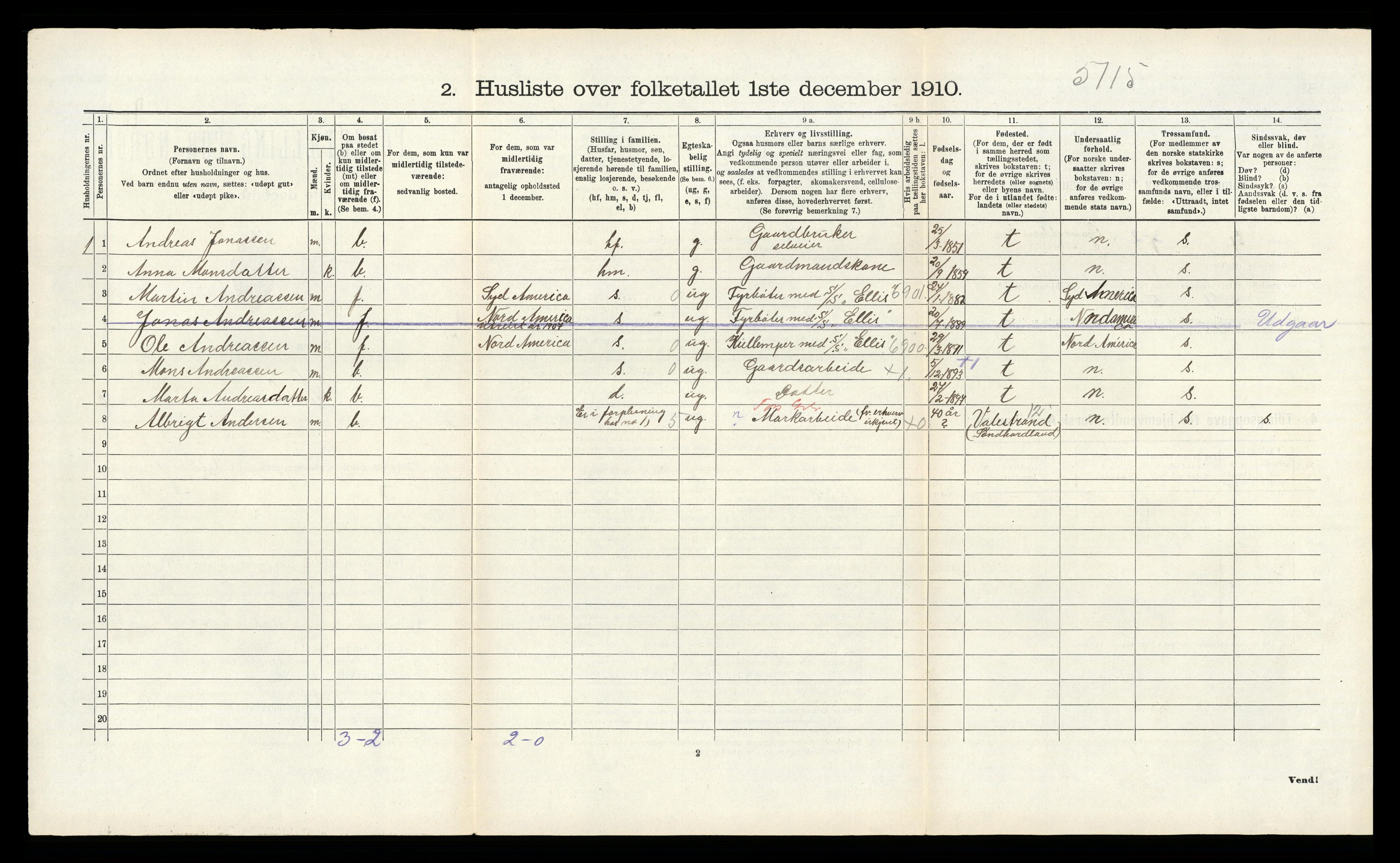 RA, 1910 census for Lindås, 1910, p. 669