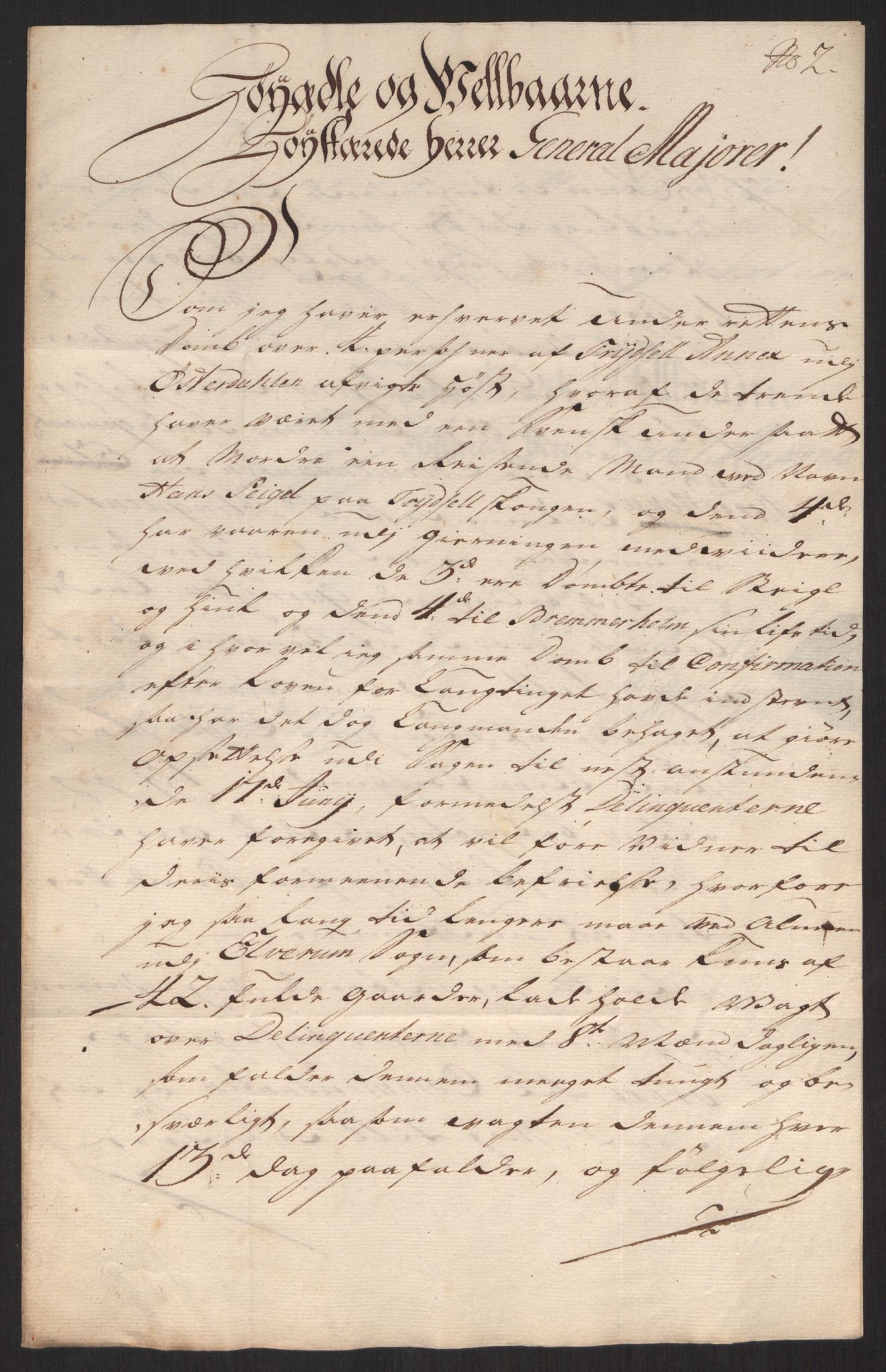 Kommanderende general (KG I) med Det norske krigsdirektorium, AV/RA-EA-5419/D/L0060: Stattholderens, stiftamtmenns og amtmenns brev, 1720-1730, p. 259