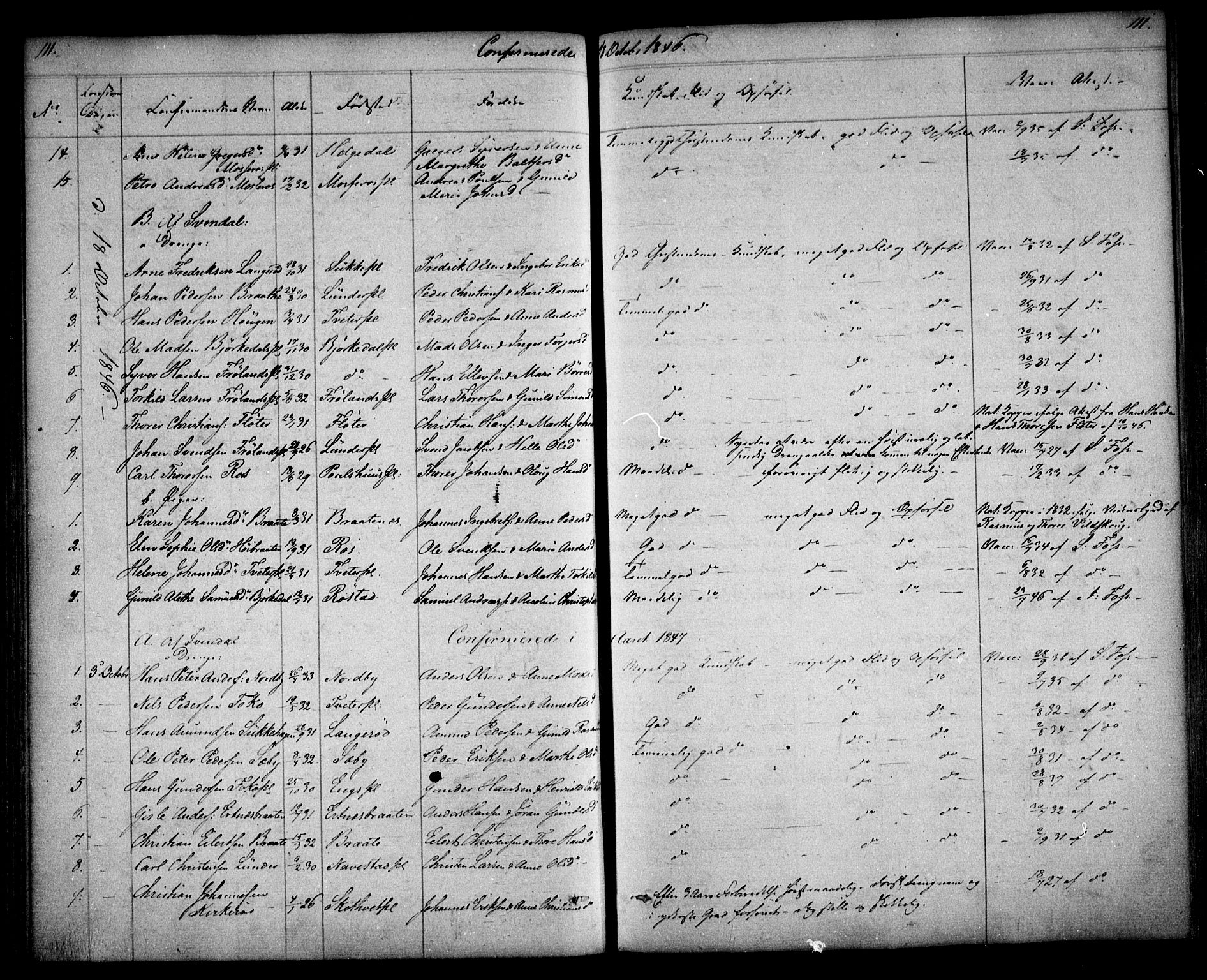 Våler prestekontor Kirkebøker, AV/SAO-A-11083/F/Fa/L0006: Parish register (official) no. I 6, 1840-1861, p. 111