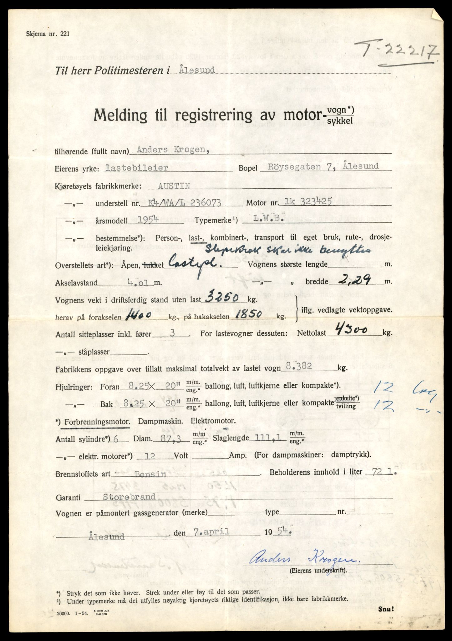 Møre og Romsdal vegkontor - Ålesund trafikkstasjon, AV/SAT-A-4099/F/Fe/L0032: Registreringskort for kjøretøy T 11997 - T 12149, 1927-1998, p. 3167